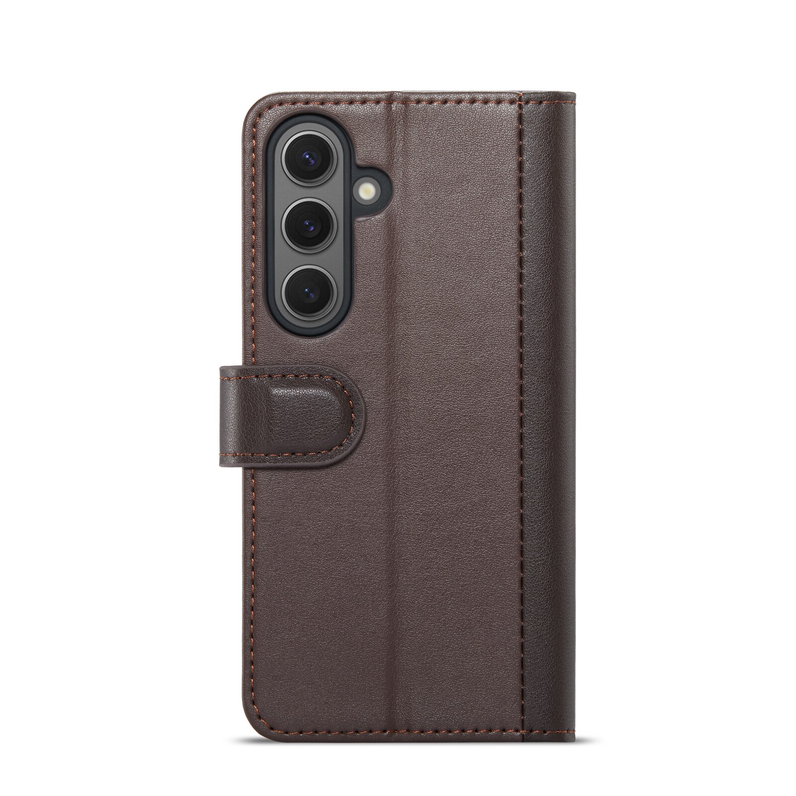 Samsung Galaxy S24 Genuine Leather Wallet Case Brown