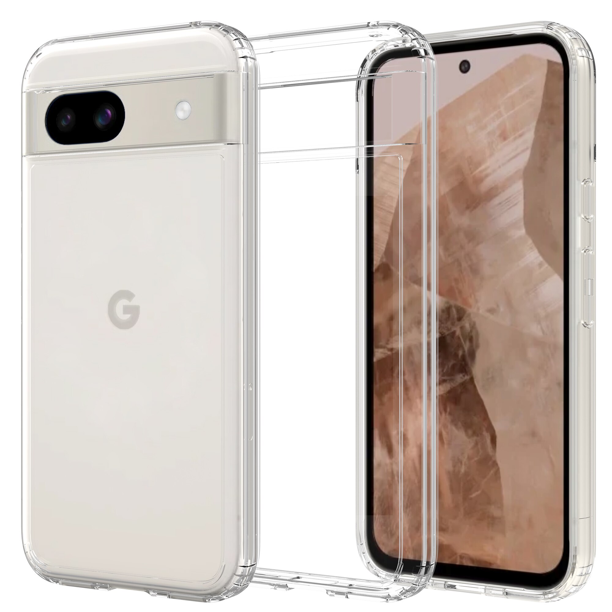 Google Pixel 8a Crystal Hybrid Case Transparent