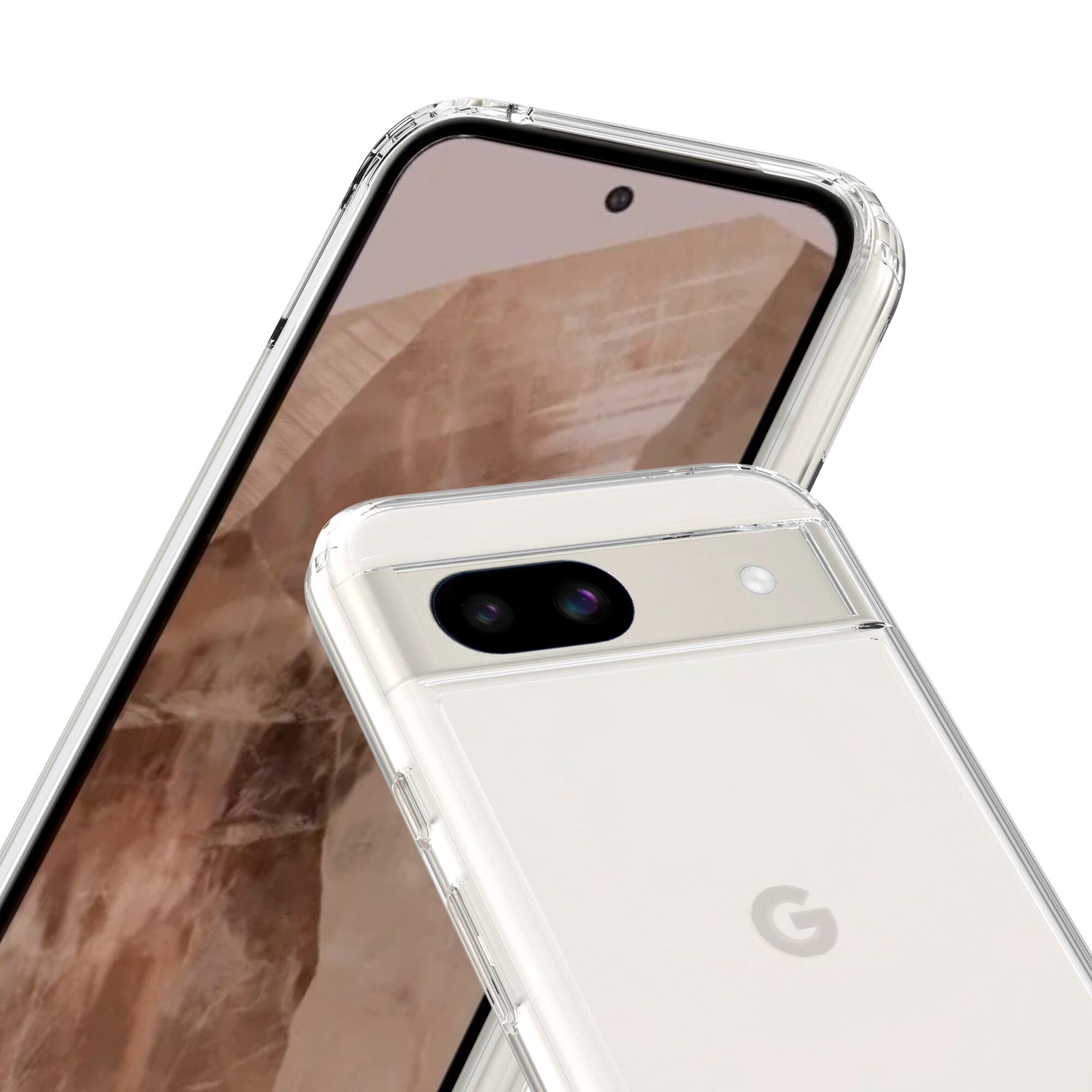 Google Pixel 8a Crystal Hybrid Case Transparent