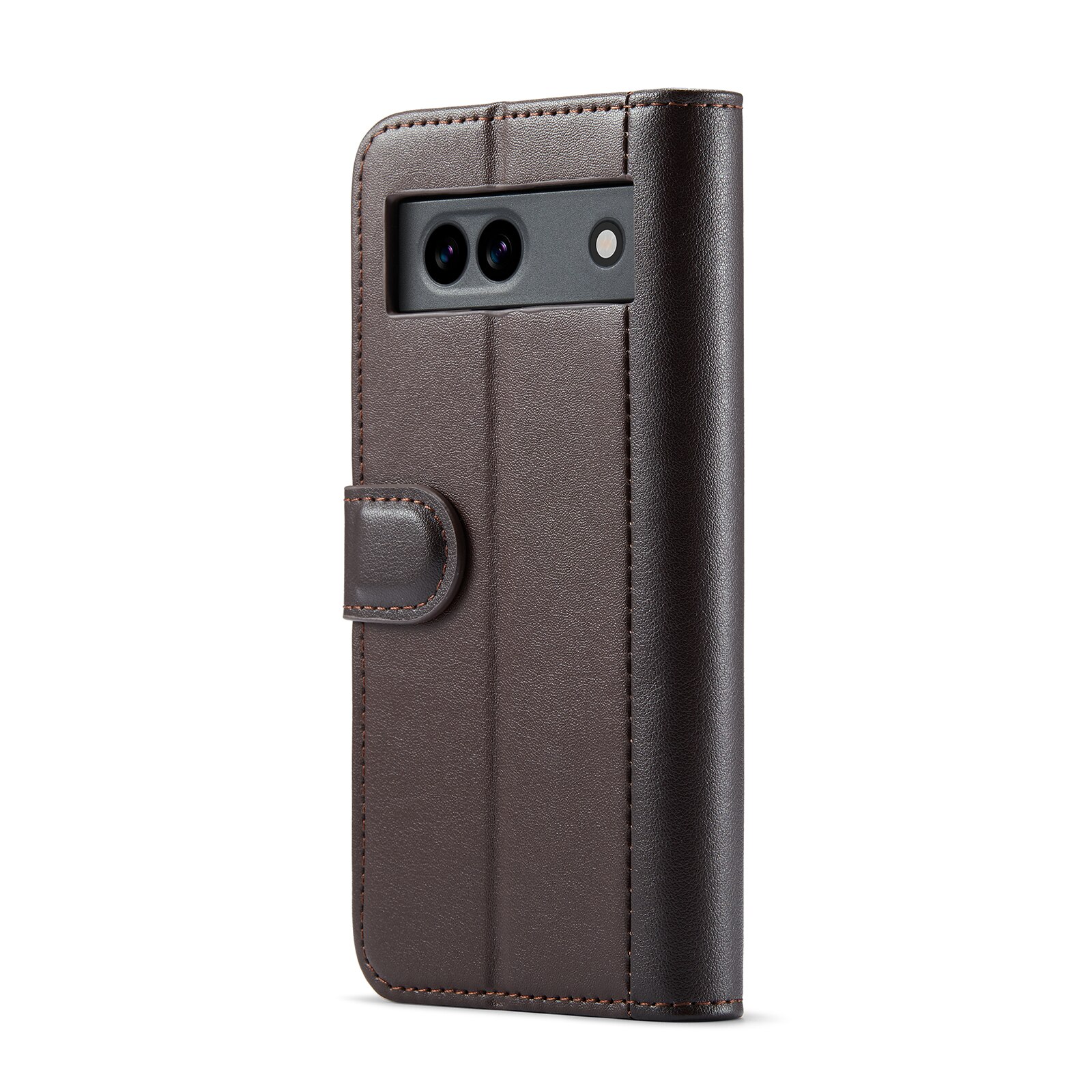 Google Pixel 8a Genuine Leather Wallet Case Brown