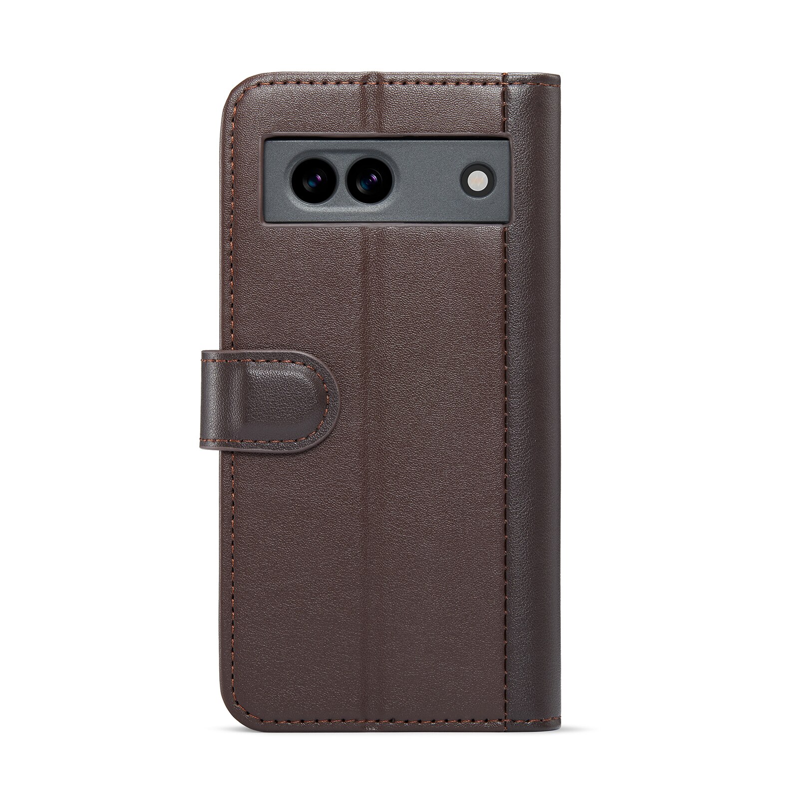 Google Pixel 8a Genuine Leather Wallet Case Brown