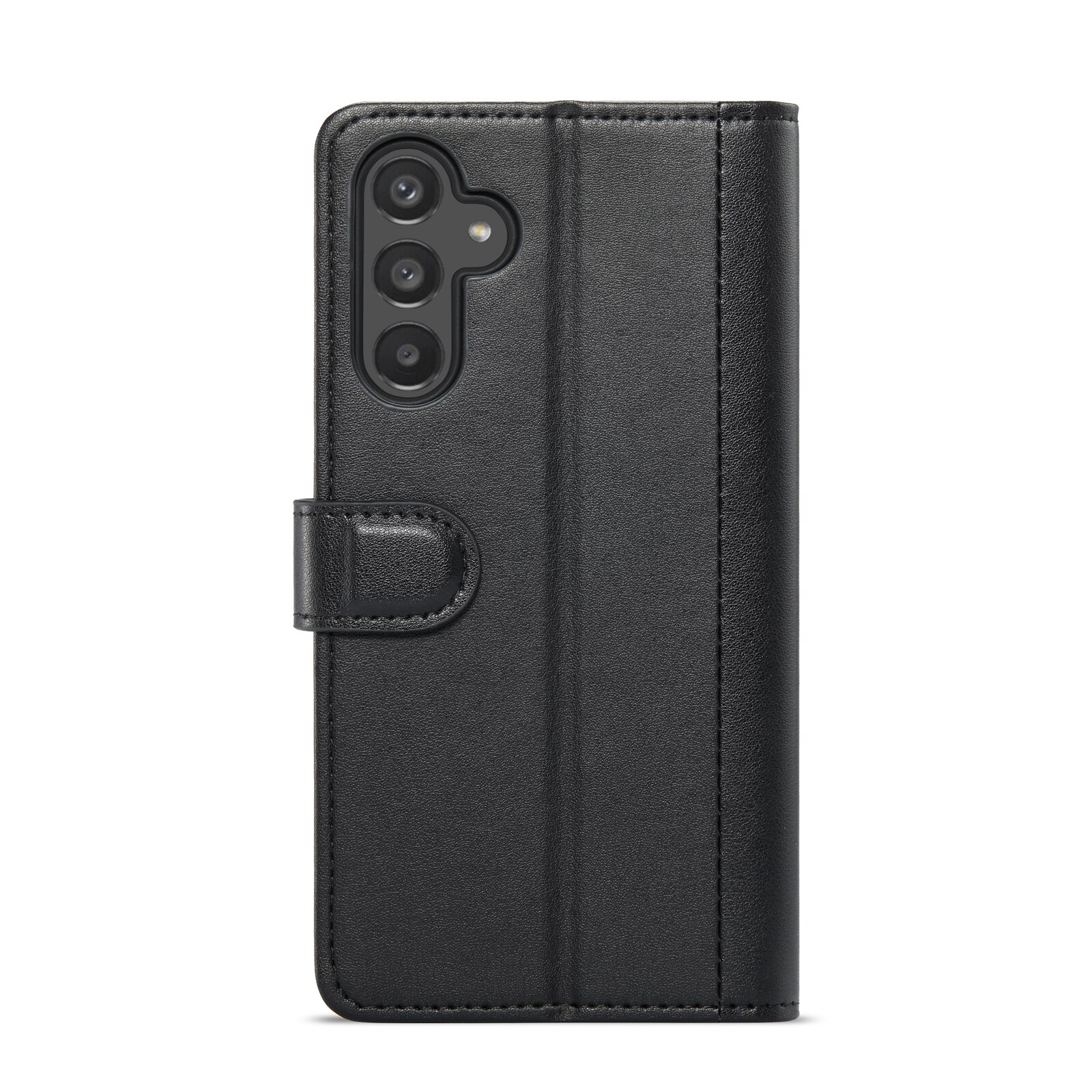 Samsung Galaxy A15 Genuine Leather Wallet Case Black