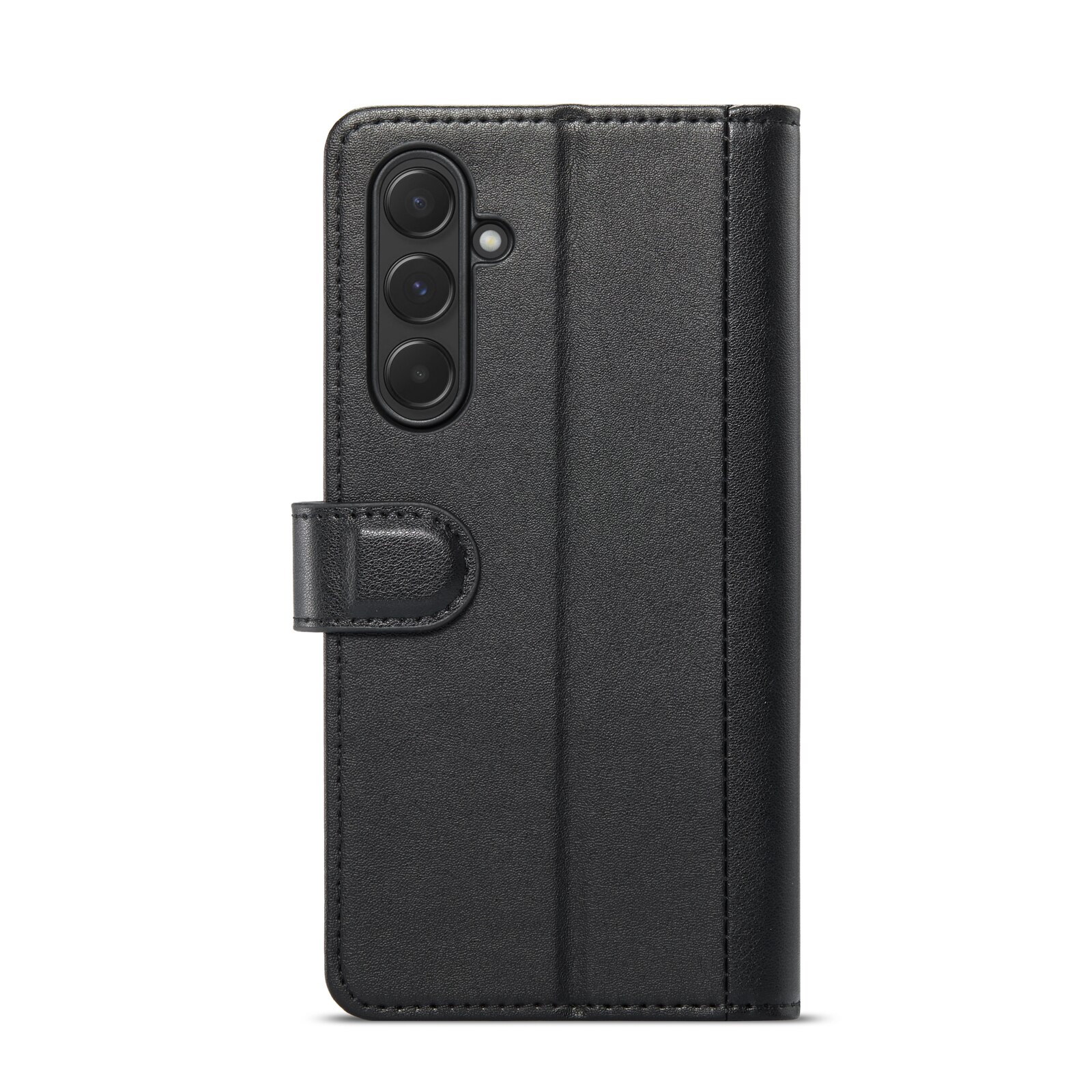 Samsung Galaxy A55 Genuine Leather Wallet Case Black