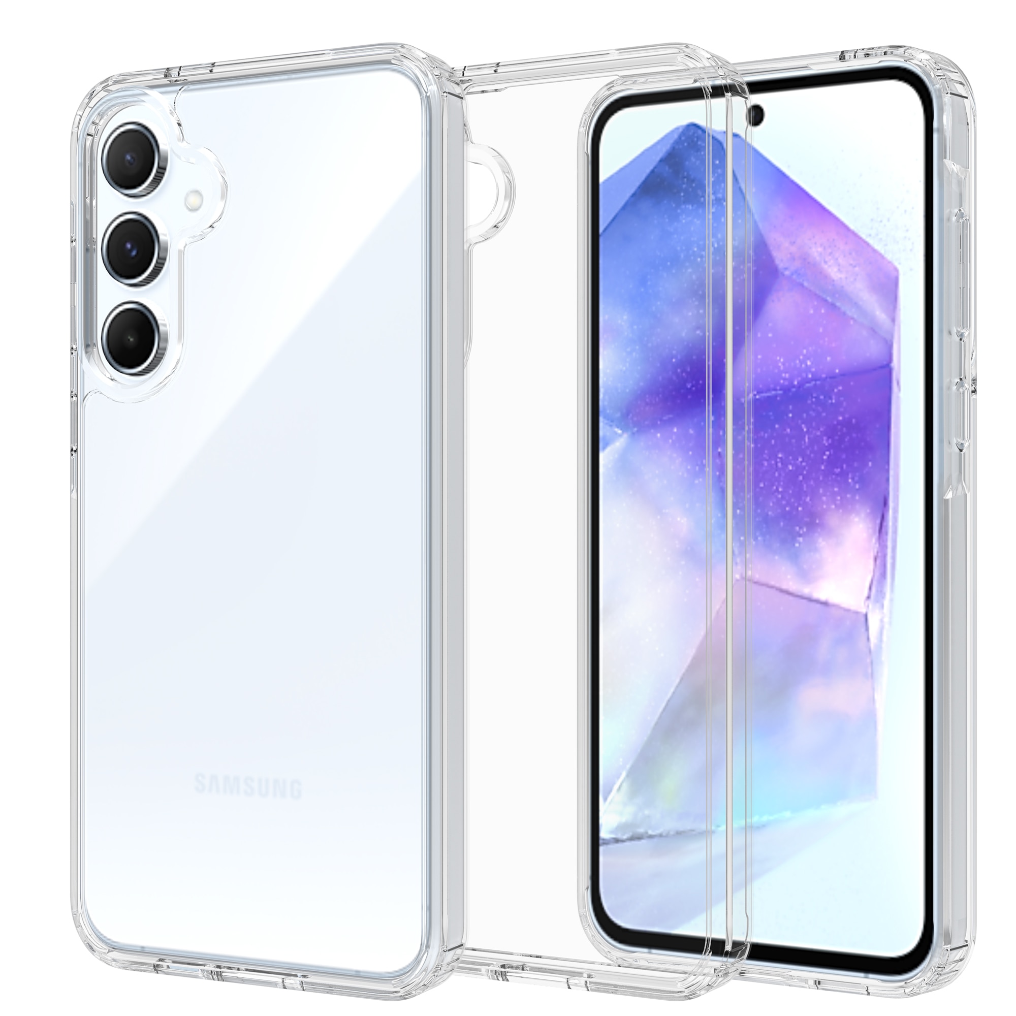 Samsung Galaxy A55 Hybrid Case Transparent