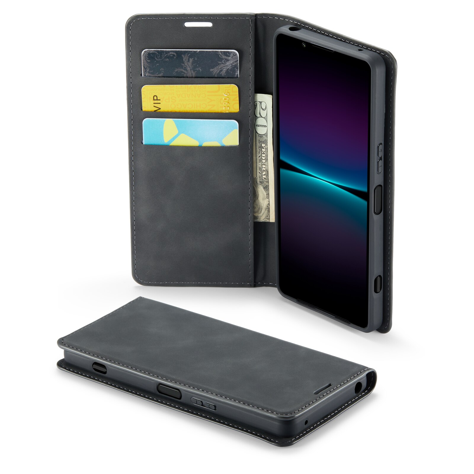 Sony Xperia 1 VI Slim Wallet Case Black