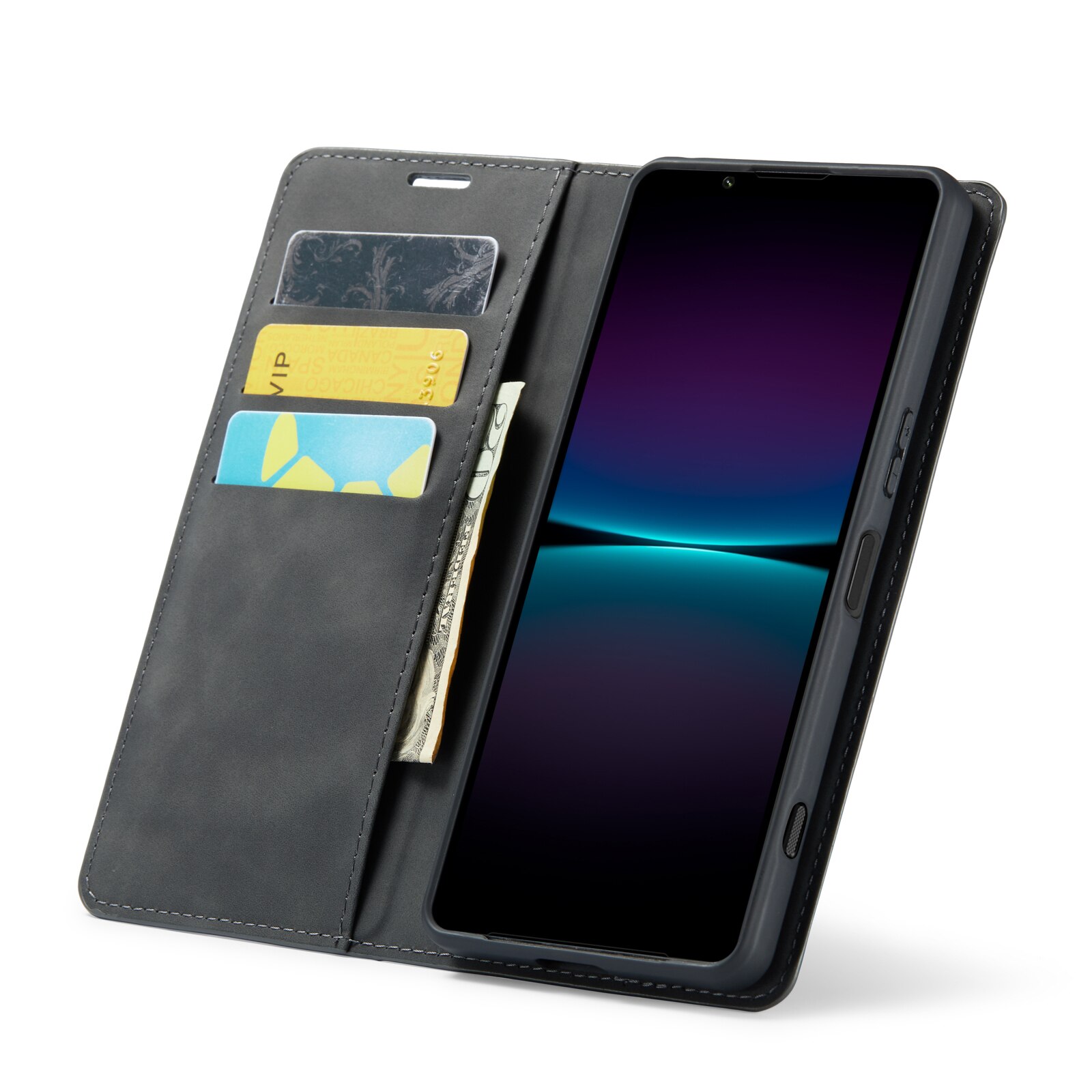 Sony Xperia 1 VI Slim Wallet Case Black