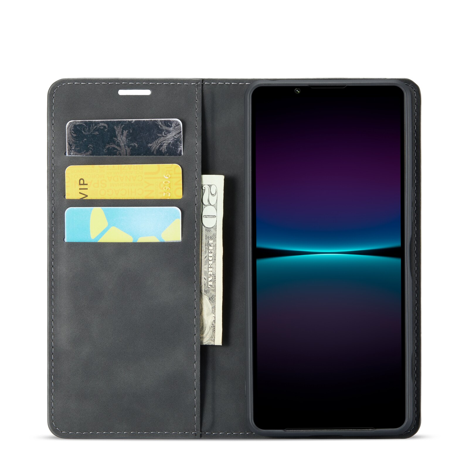 Sony Xperia 1 VI Slim Wallet Case Black