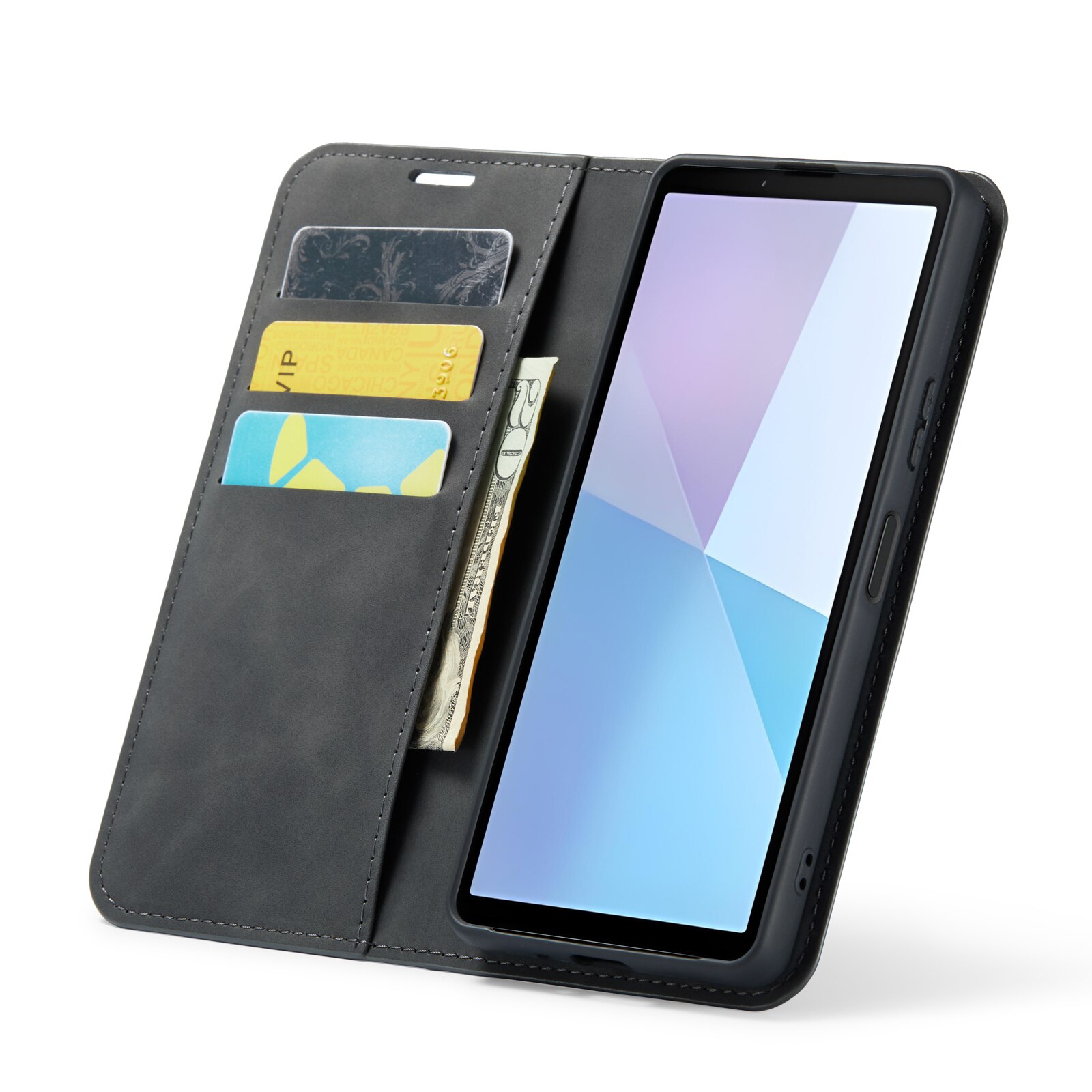 Sony Xperia 10 VI Slim Wallet Case Black