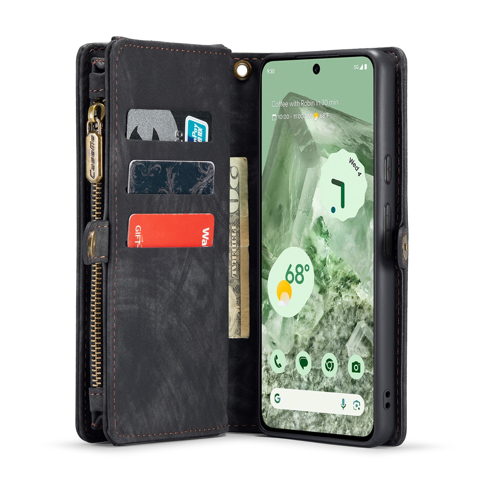 Google Pixel 8a Multi-slot Wallet Case Grey