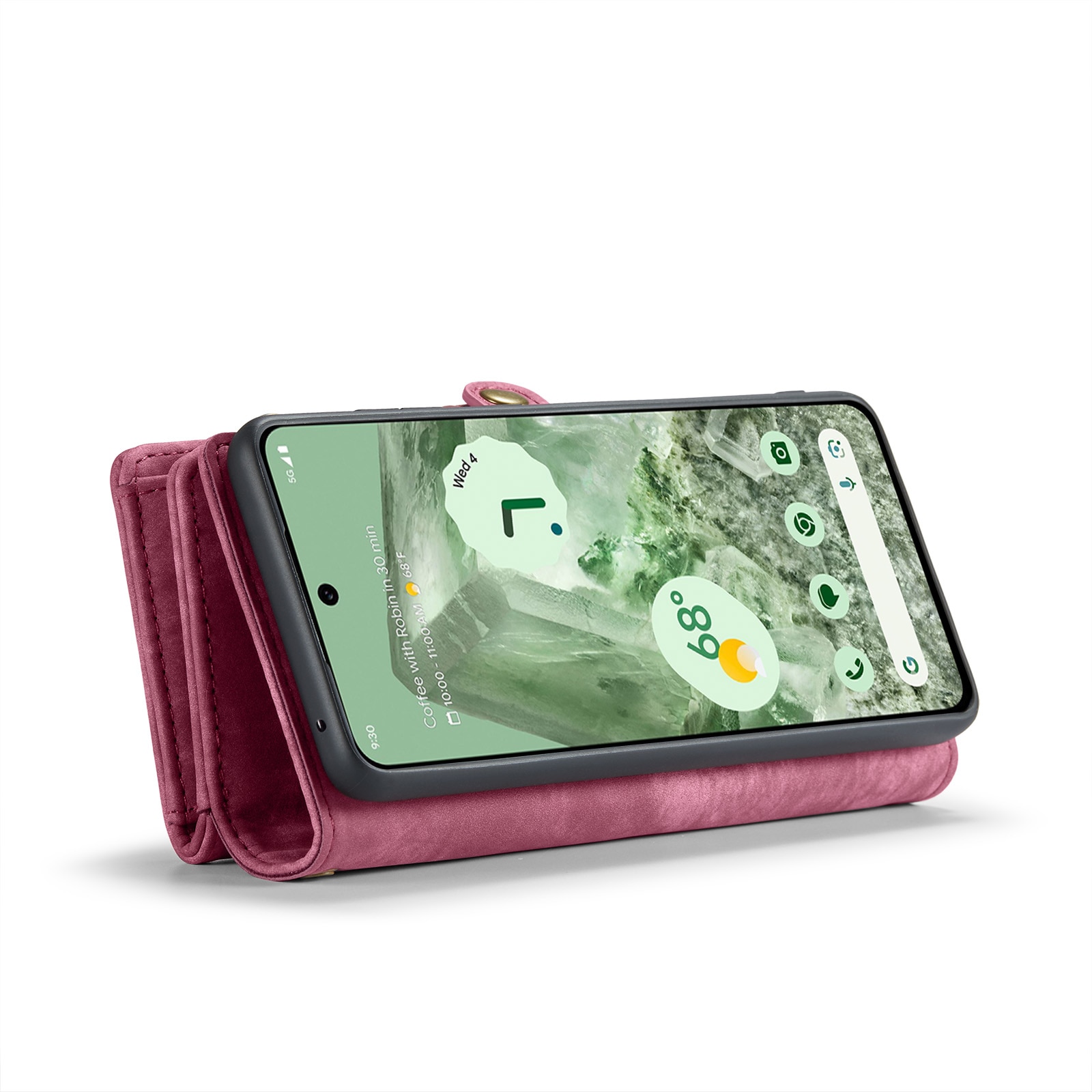 Google Pixel 8a Multi-slot Wallet Case Red