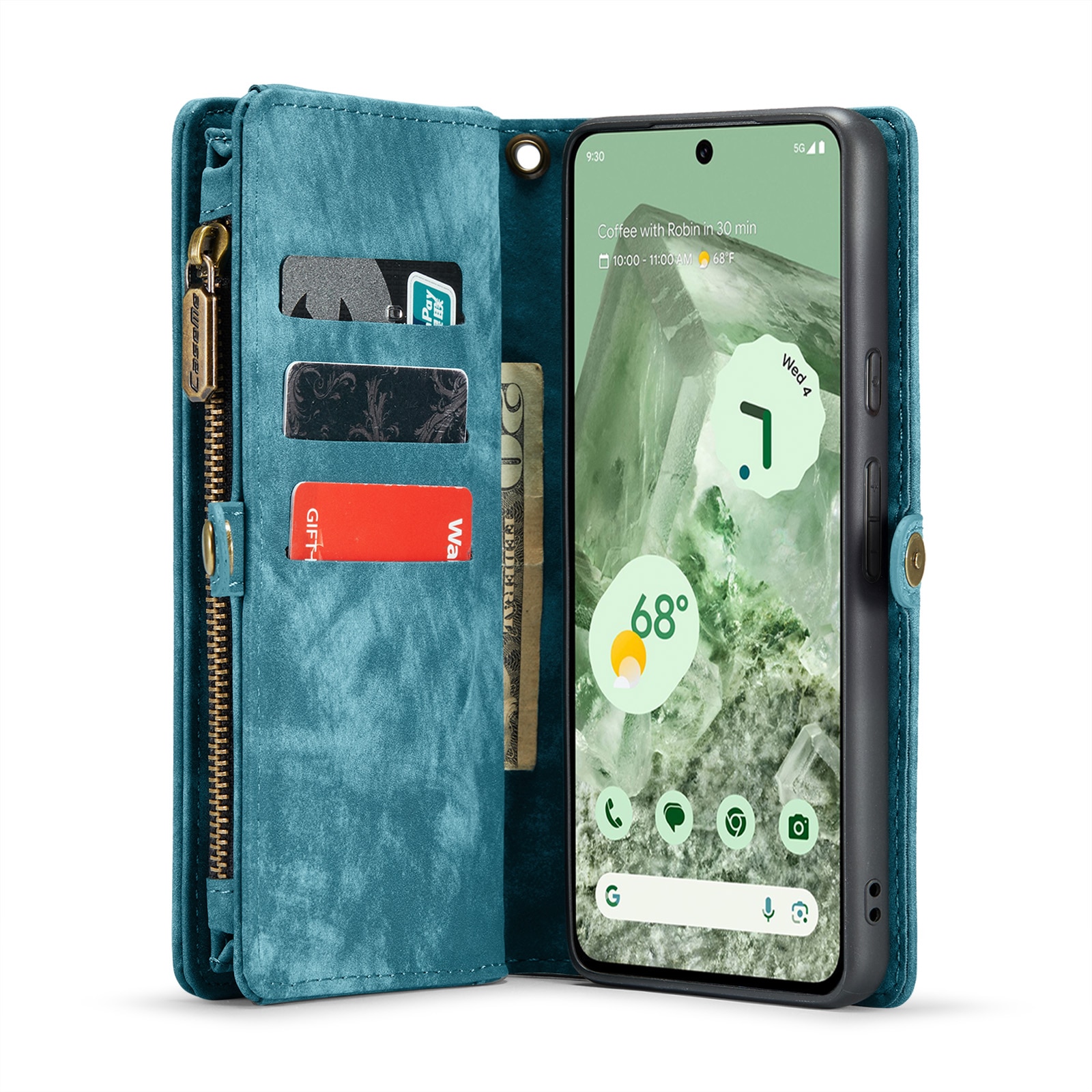 Google Pixel 8a Multi-slot Wallet Case Blue