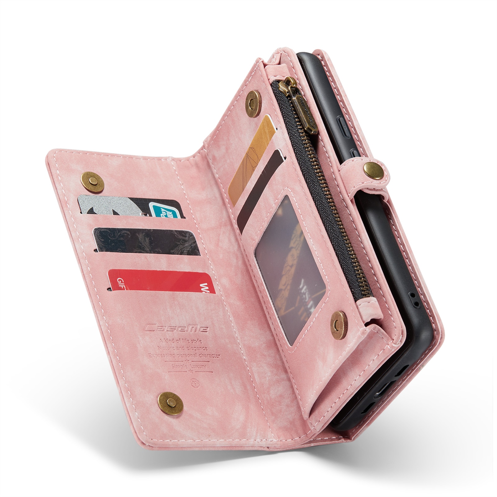 Google Pixel 8a Multi-slot Wallet Case Pink