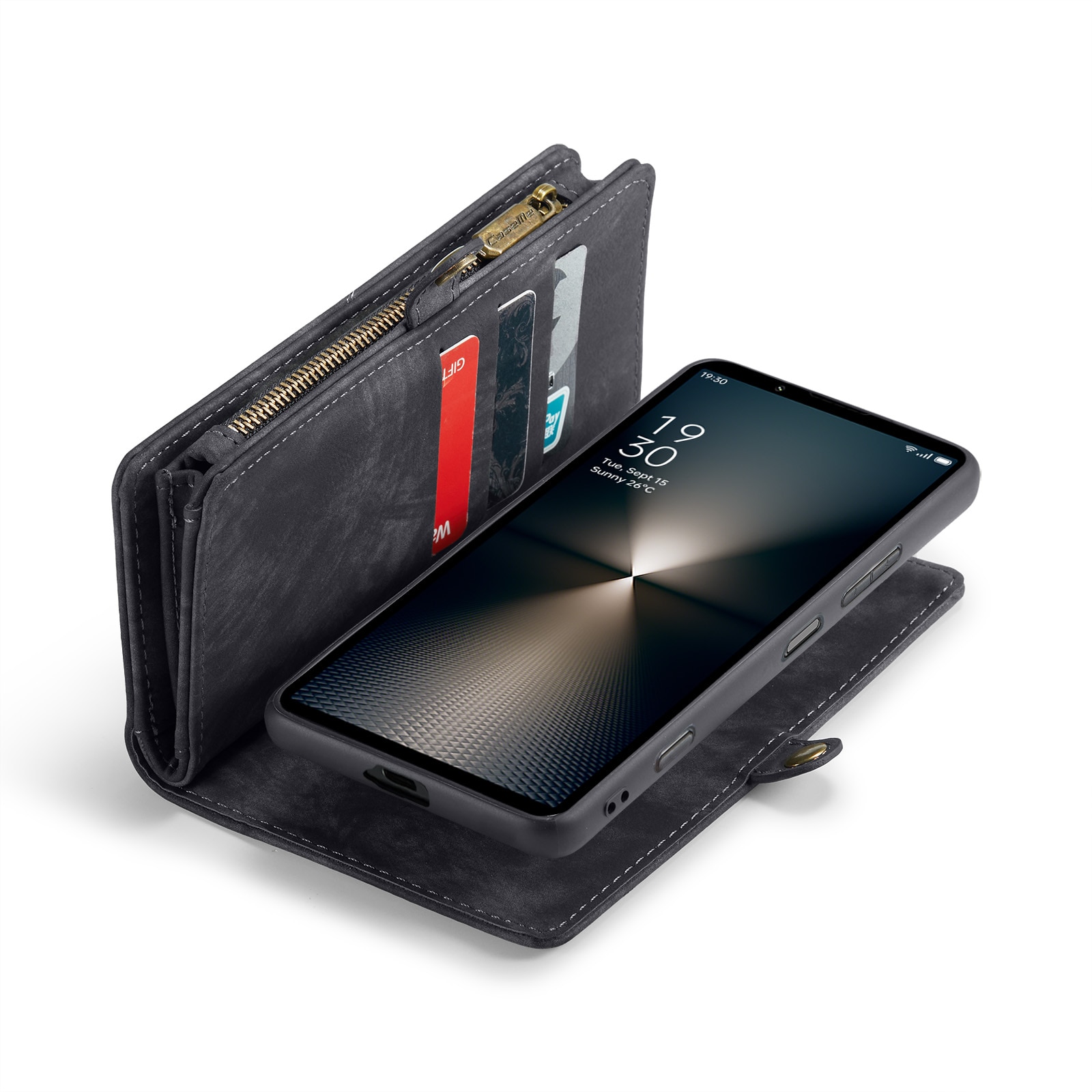 Sony Xperia 10 VI Multi-slot Wallet Case Grey