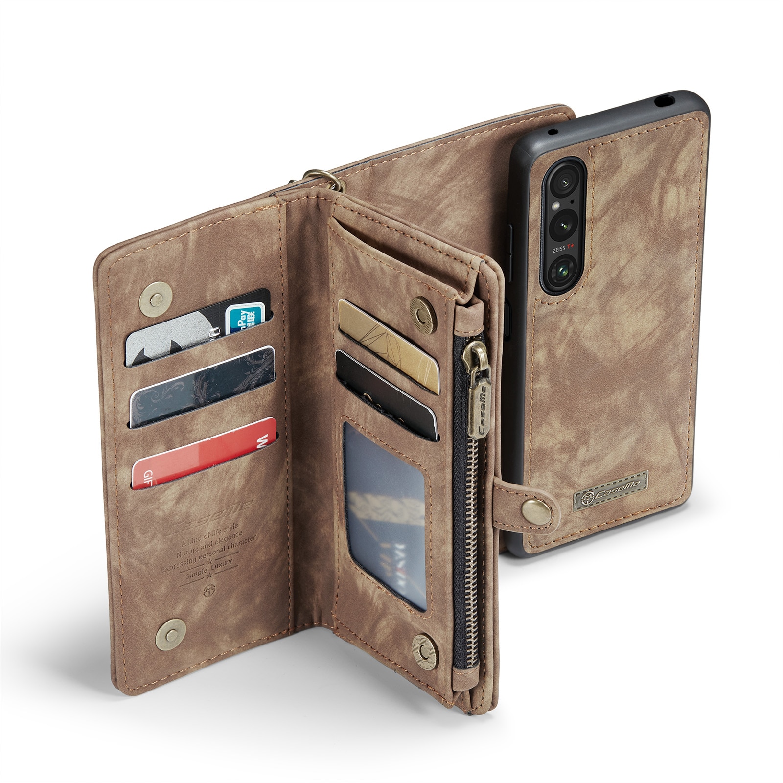 Sony Xperia 10 VI Multi-slot Wallet Case Brown