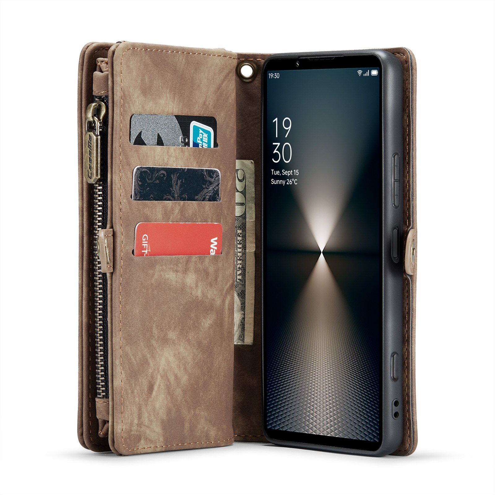 Sony Xperia 10 VI Multi-slot Wallet Case Brown