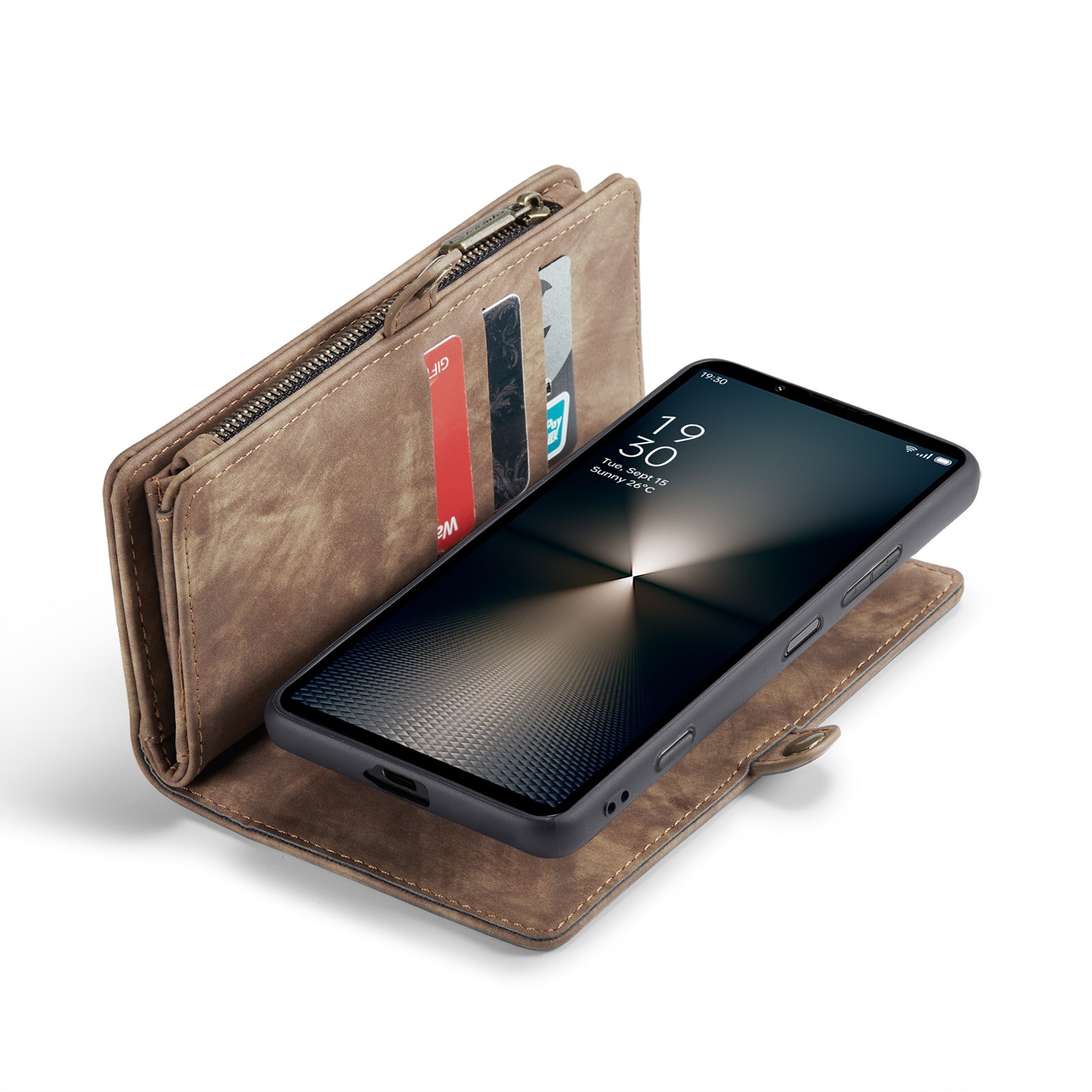 Sony Xperia 10 VI Multi-slot Wallet Case Brown