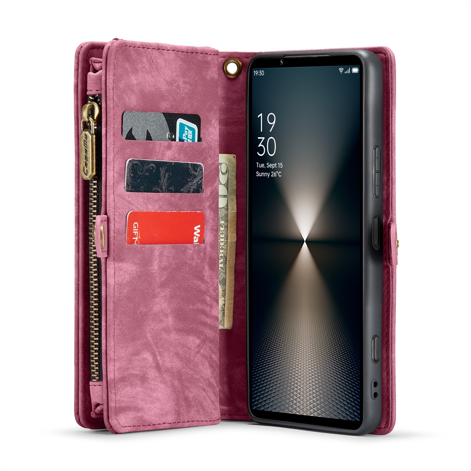 Sony Xperia 10 VI Multi-slot Wallet Case Red