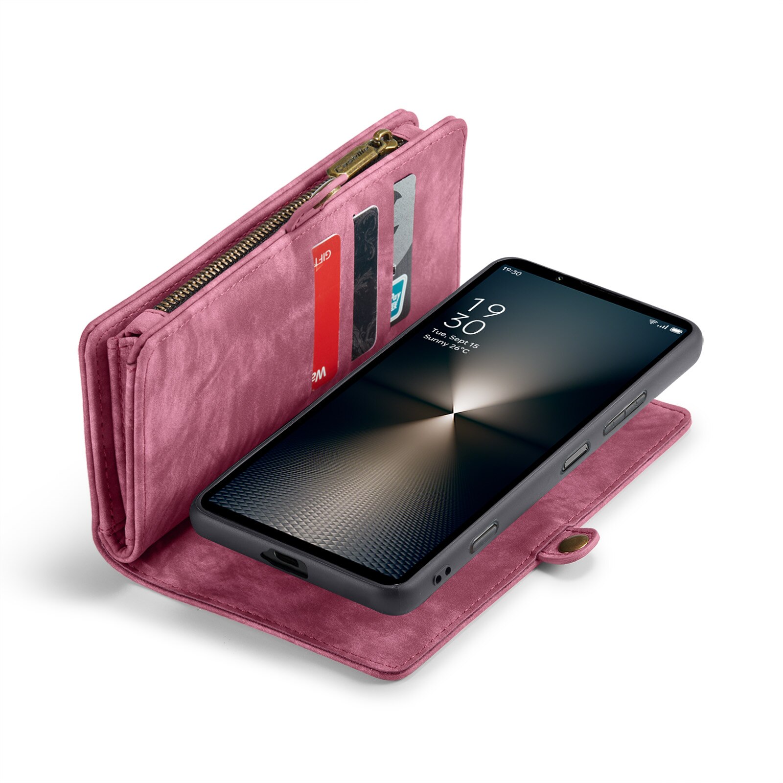 Sony Xperia 10 VI Multi-slot Wallet Case Red