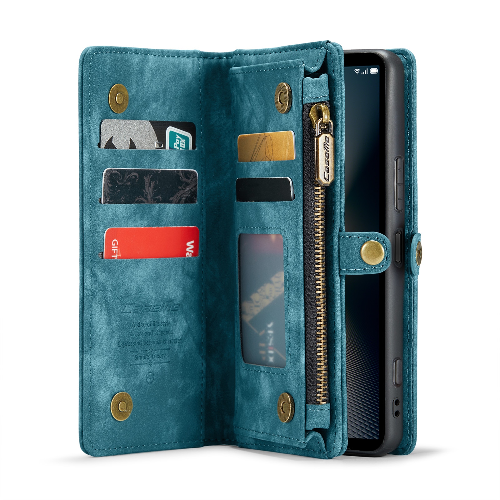 Sony Xperia 10 VI Multi-slot Wallet Case Blue