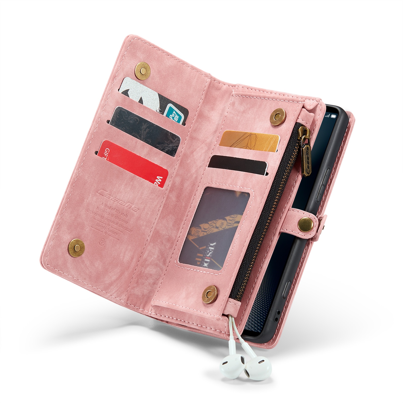 Sony Xperia 10 VI Multi-slot Wallet Case Pink