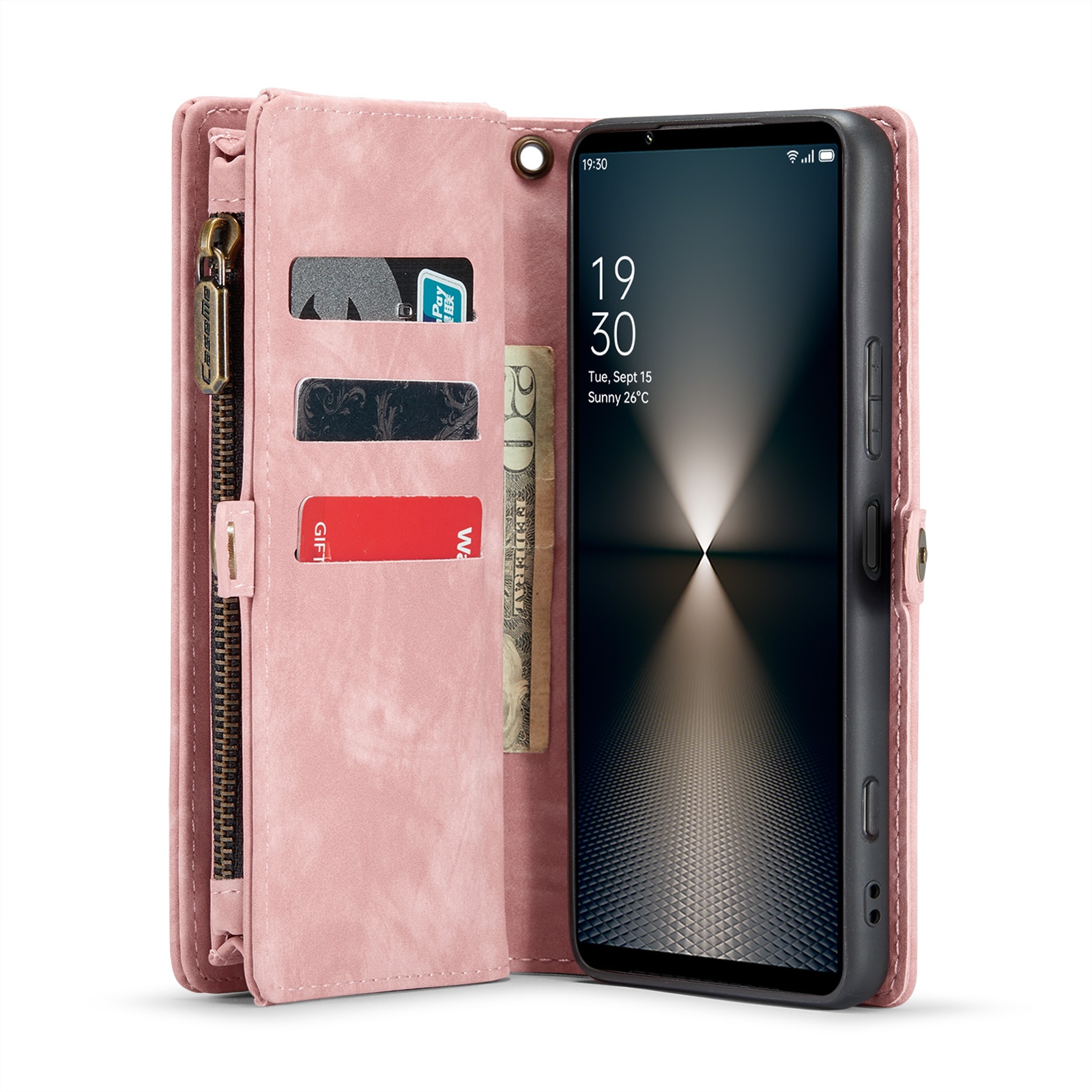 Sony Xperia 10 VI Multi-slot Wallet Case Pink