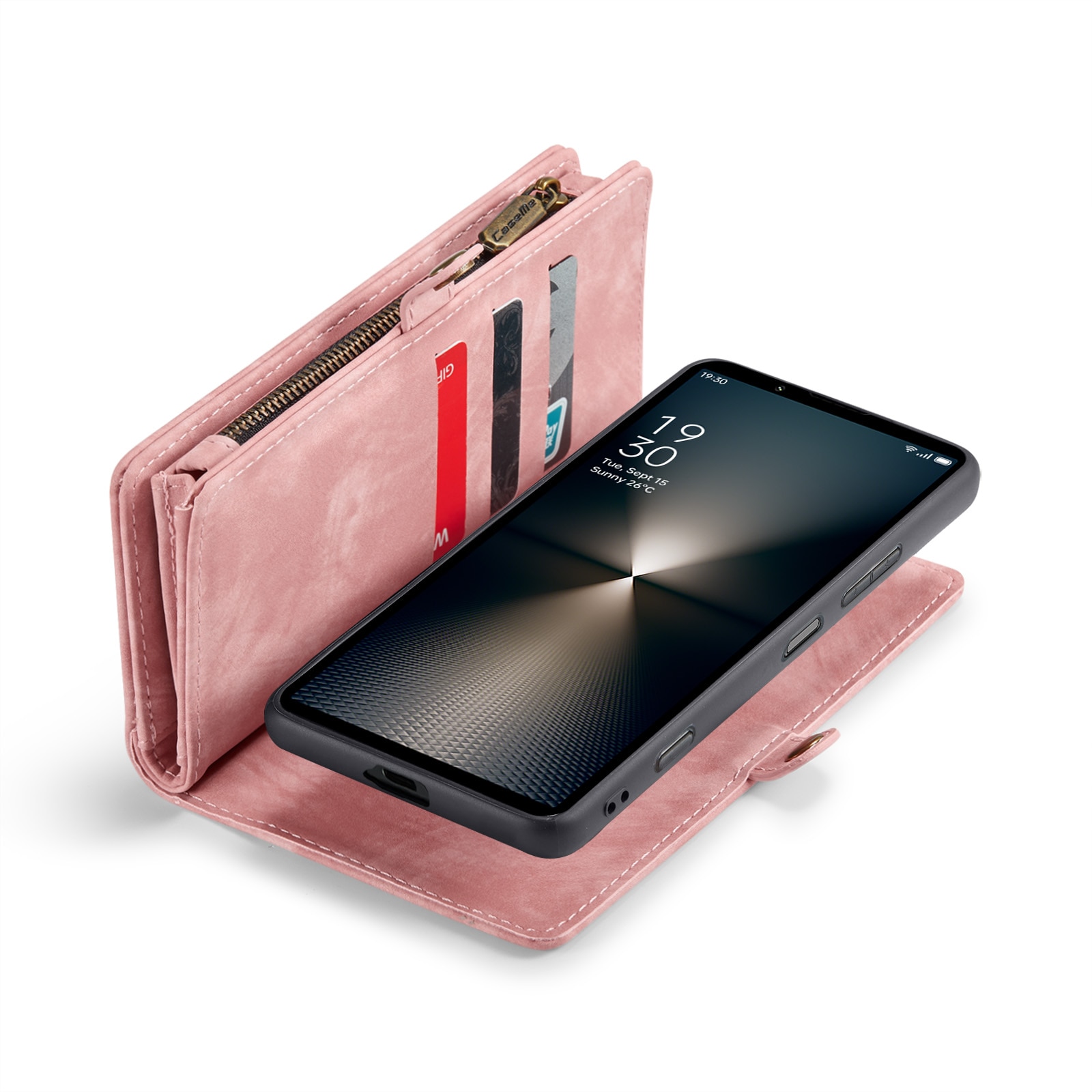 Sony Xperia 10 VI Multi-slot Wallet Case Pink