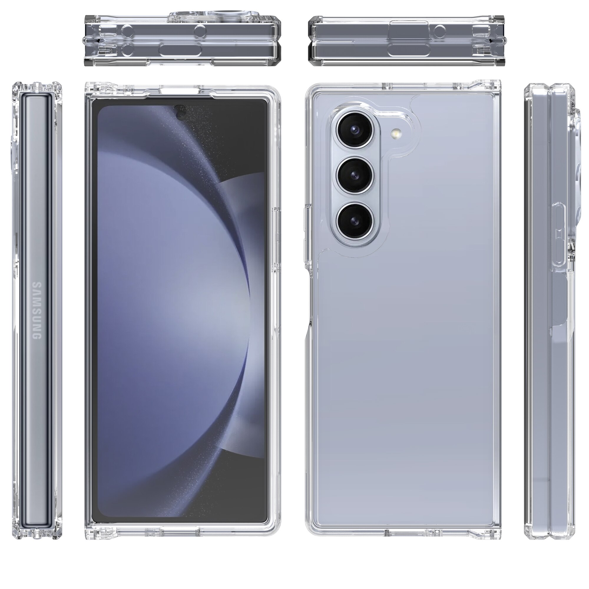 Samsung Galaxy Z Fold 6 Hybrid Case Transparent