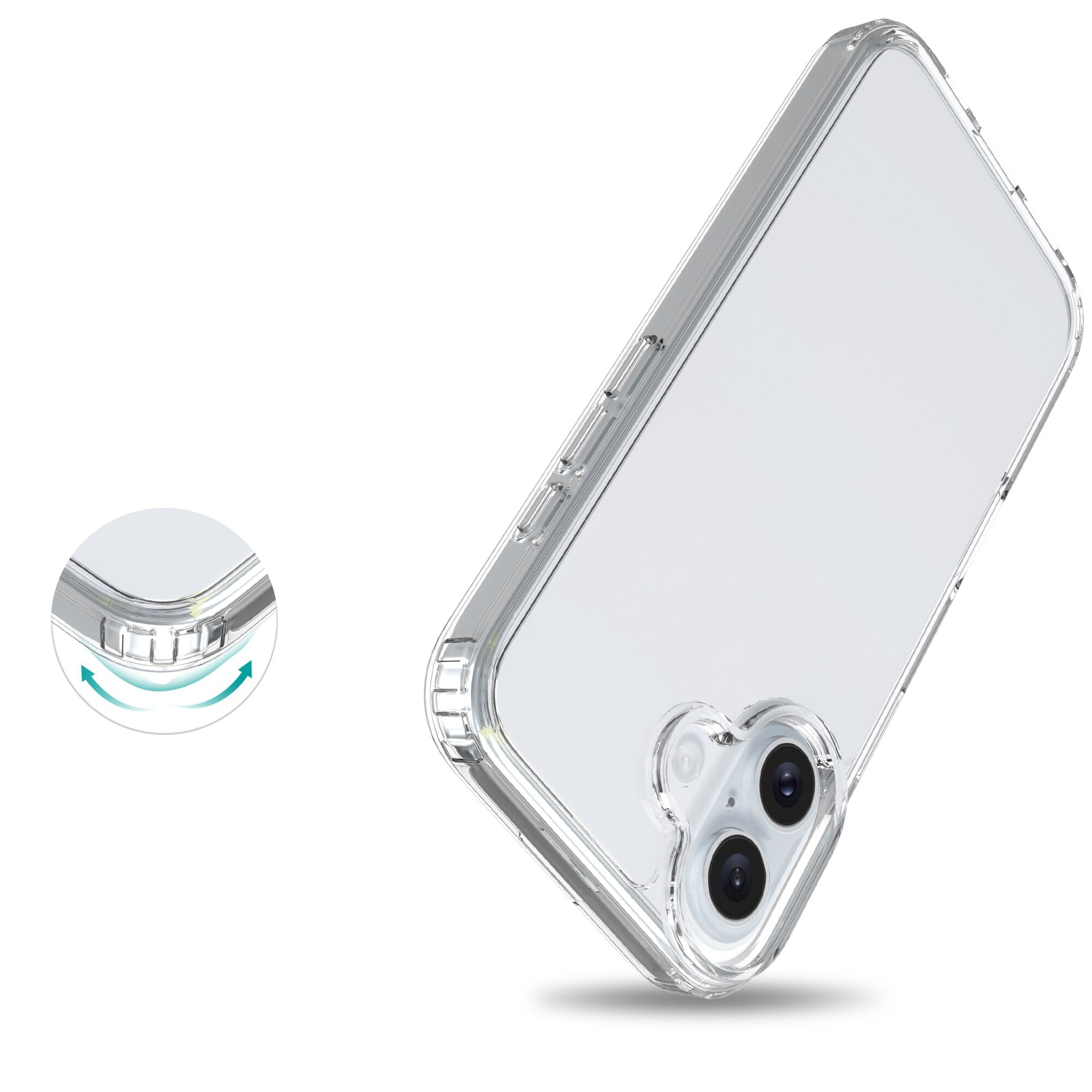 iPhone 16 Plus Hybrid Case Transparent