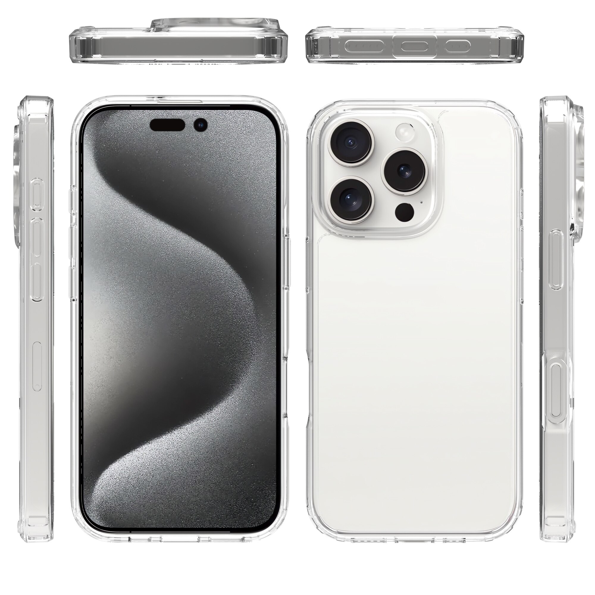 iPhone 16 Pro Max Hybrid Case Transparent