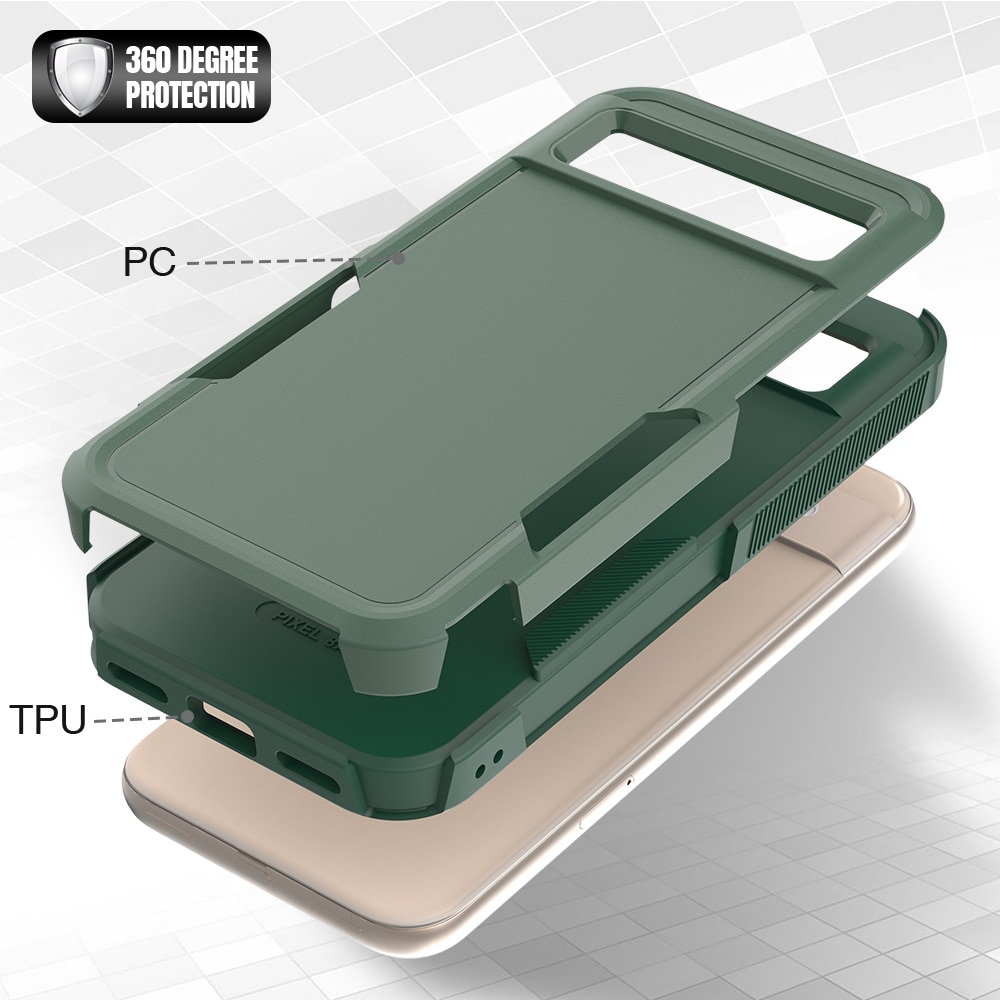 Google Pixel 8a Off-road Hybrid Case Green