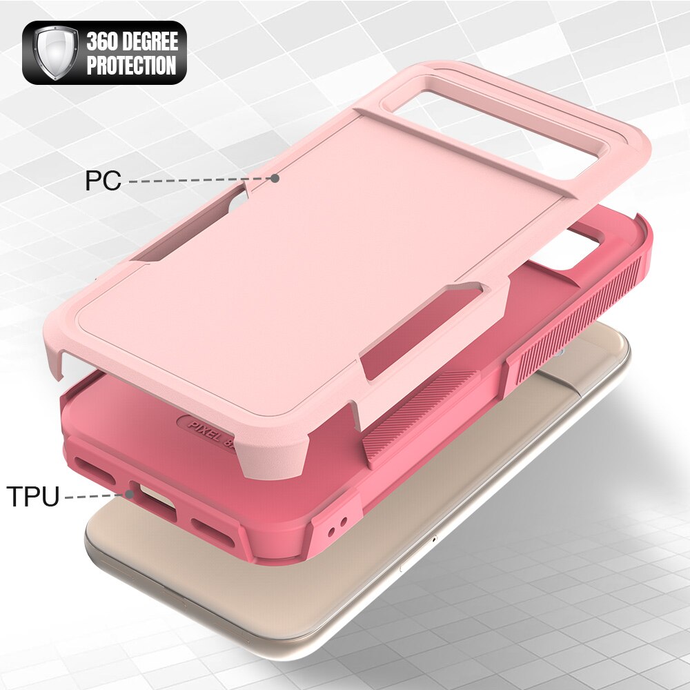 Google Pixel 8a Off-road Hybrid Case Pink