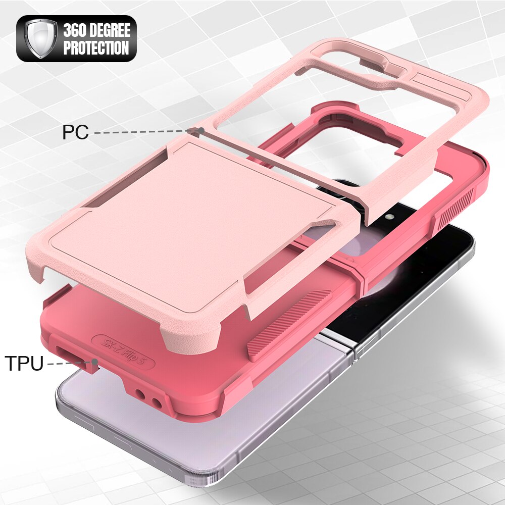 Samsung Galaxy Z Flip 6 Off-road Hybrid Case Pink