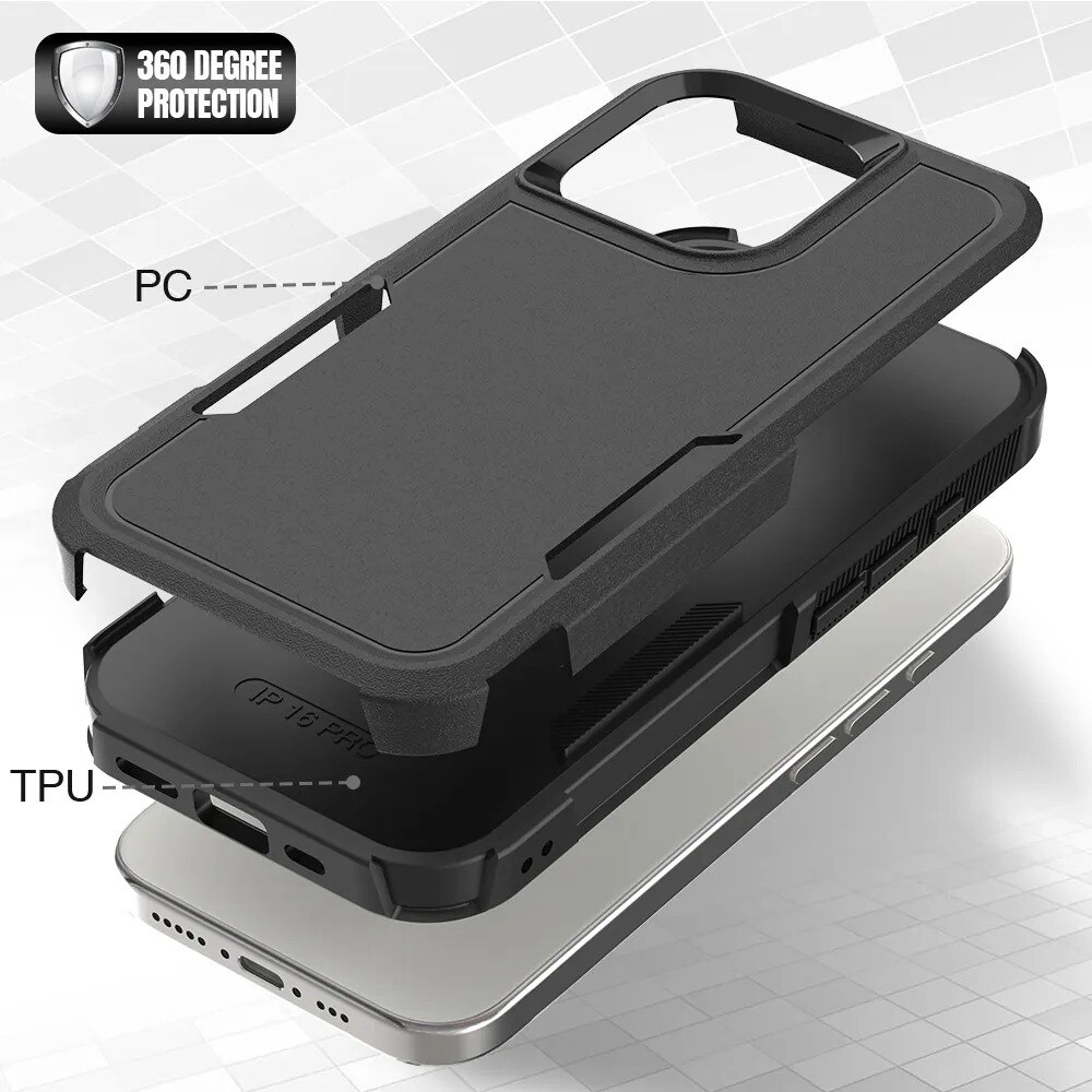 iPhone 16 Pro Max Off-road Hybrid Case Black