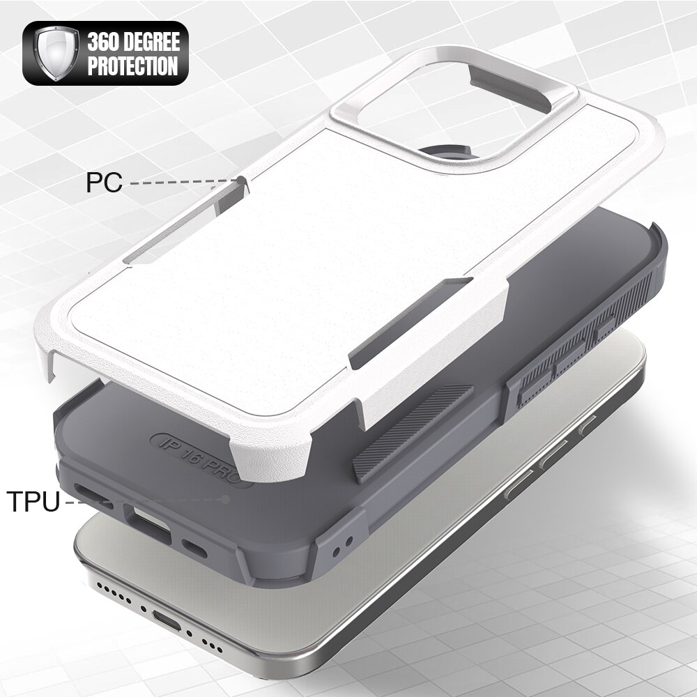 iPhone 16 Pro Off-road Hybrid Case White