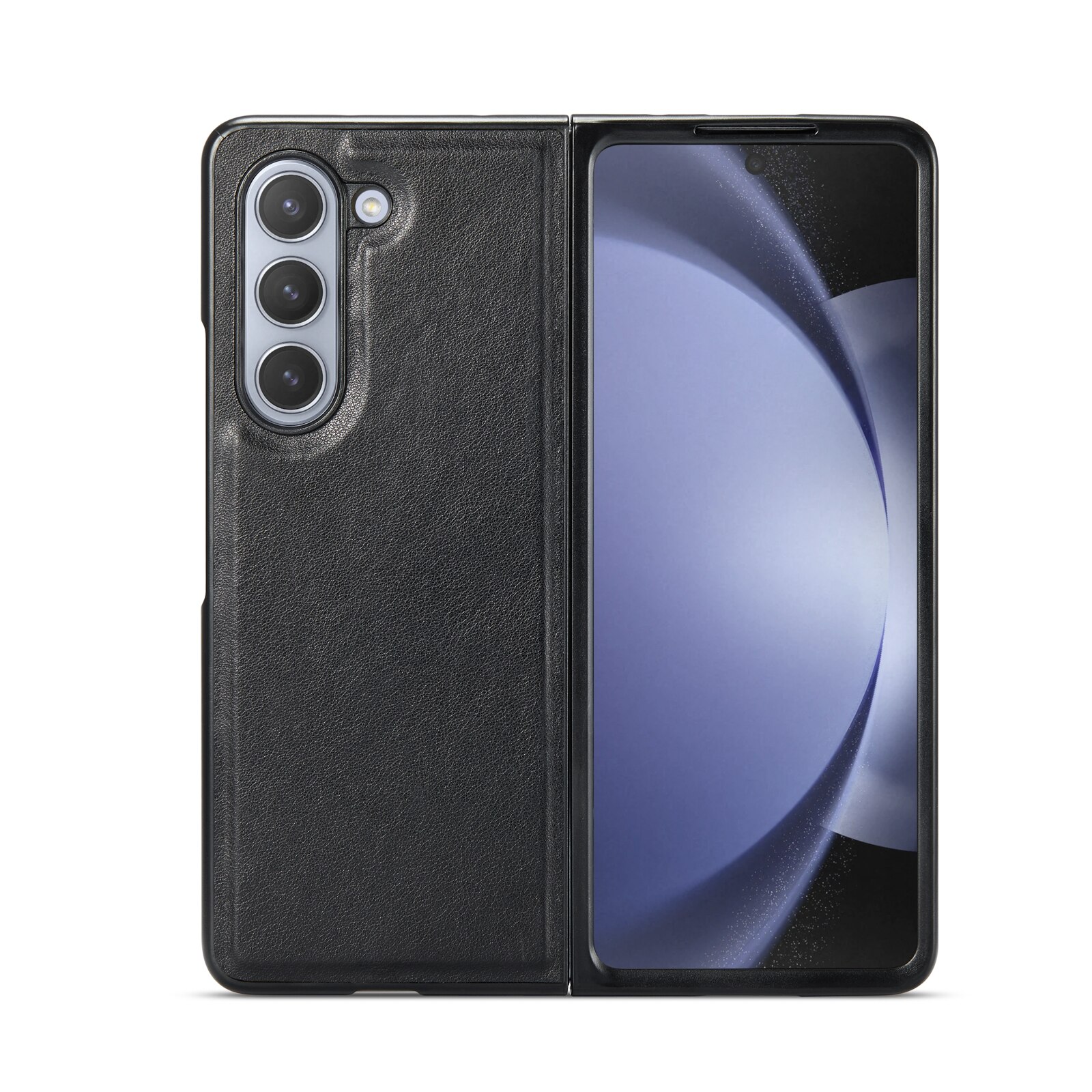 Samsung Galaxy Z Fold 6 Genuine Leather Wallet Case Black