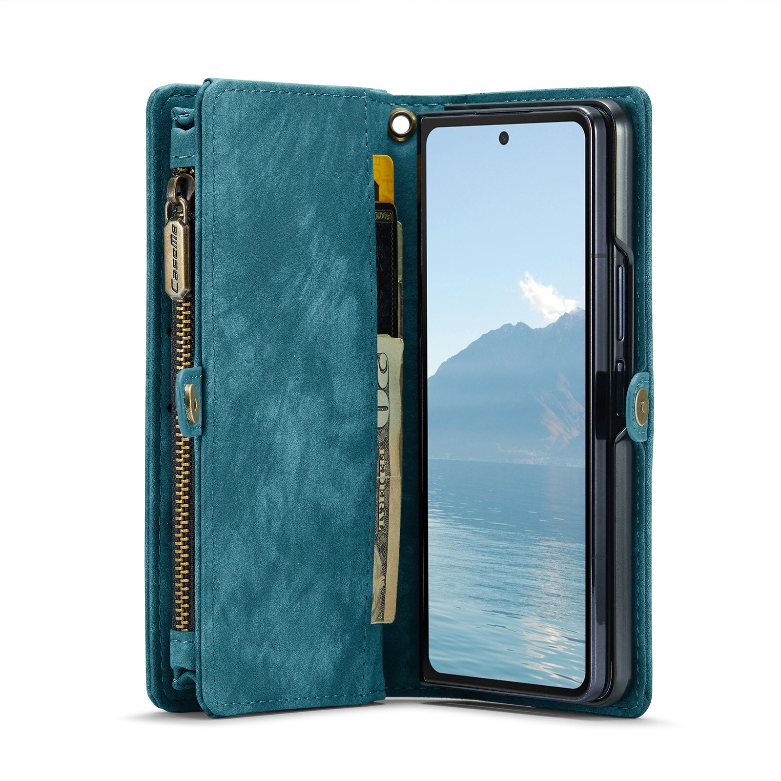 Samsung Galaxy Z Fold 6 Multi-slot Wallet Case Blue