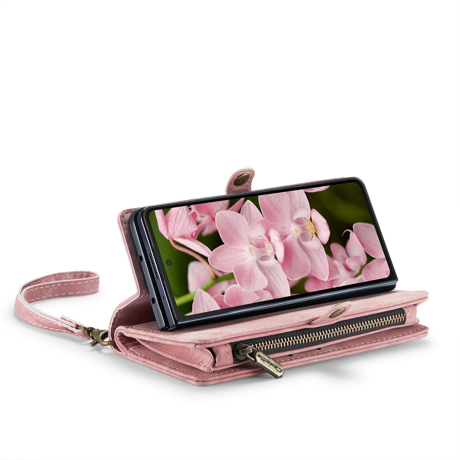 Samsung Galaxy Z Fold 6 Multi-slot Wallet Case Pink