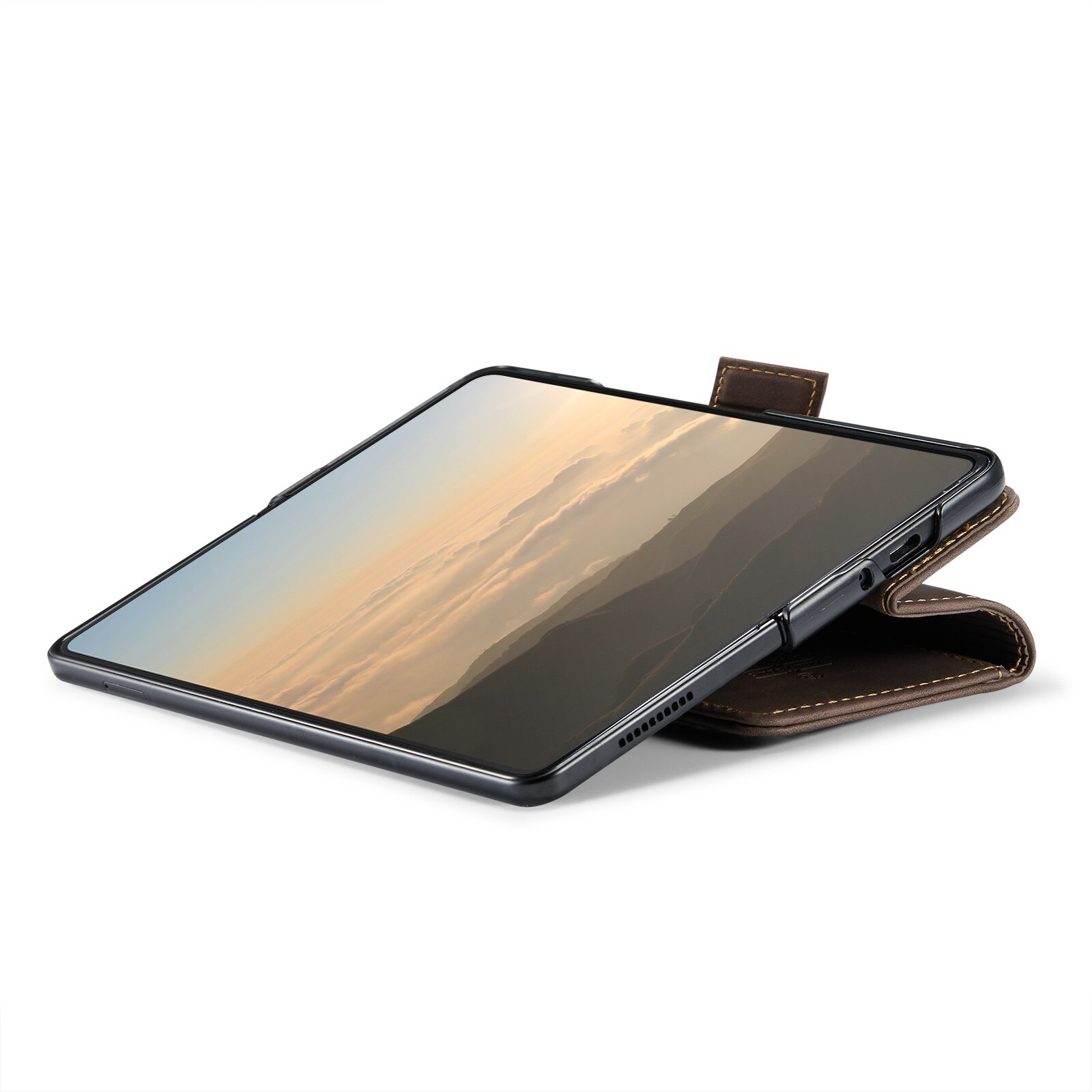 Samsung Galaxy Z Fold 6 Slim Wallet Case Brown