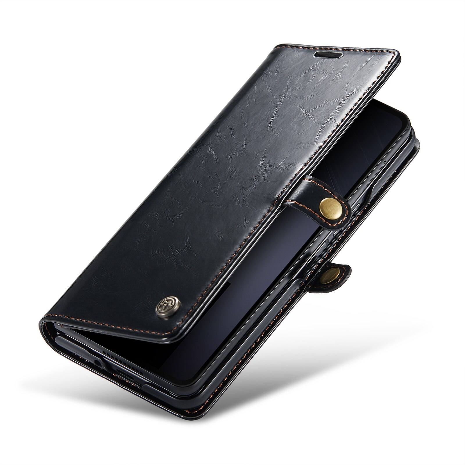 Samsung Galaxy Z Fold 6 Leather Cover Black