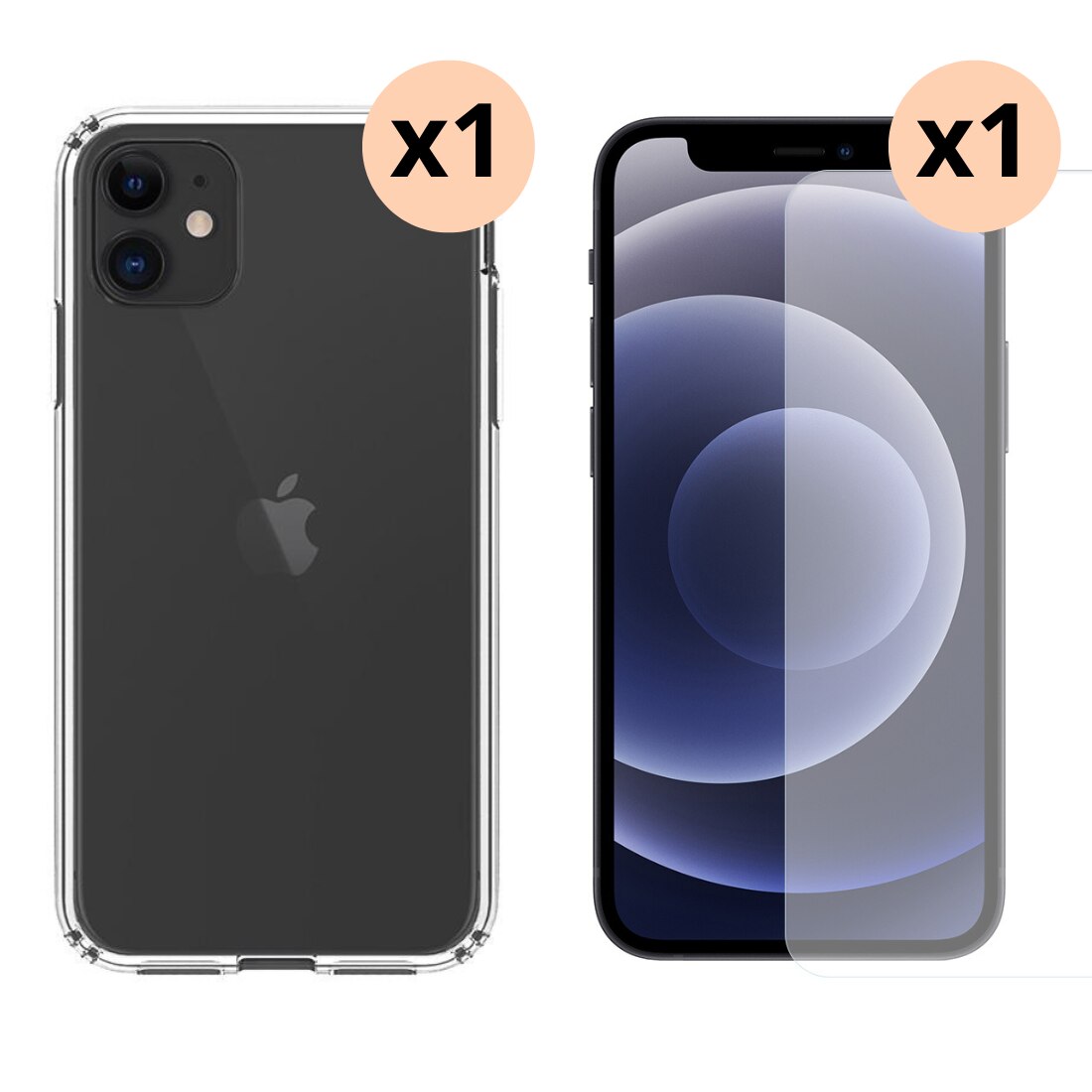 iPhone 11 Kit w. Case and Screen Protector