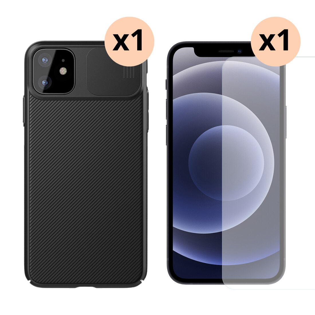 iPhone 11 Kit w. CamShield Case and Screen Protector