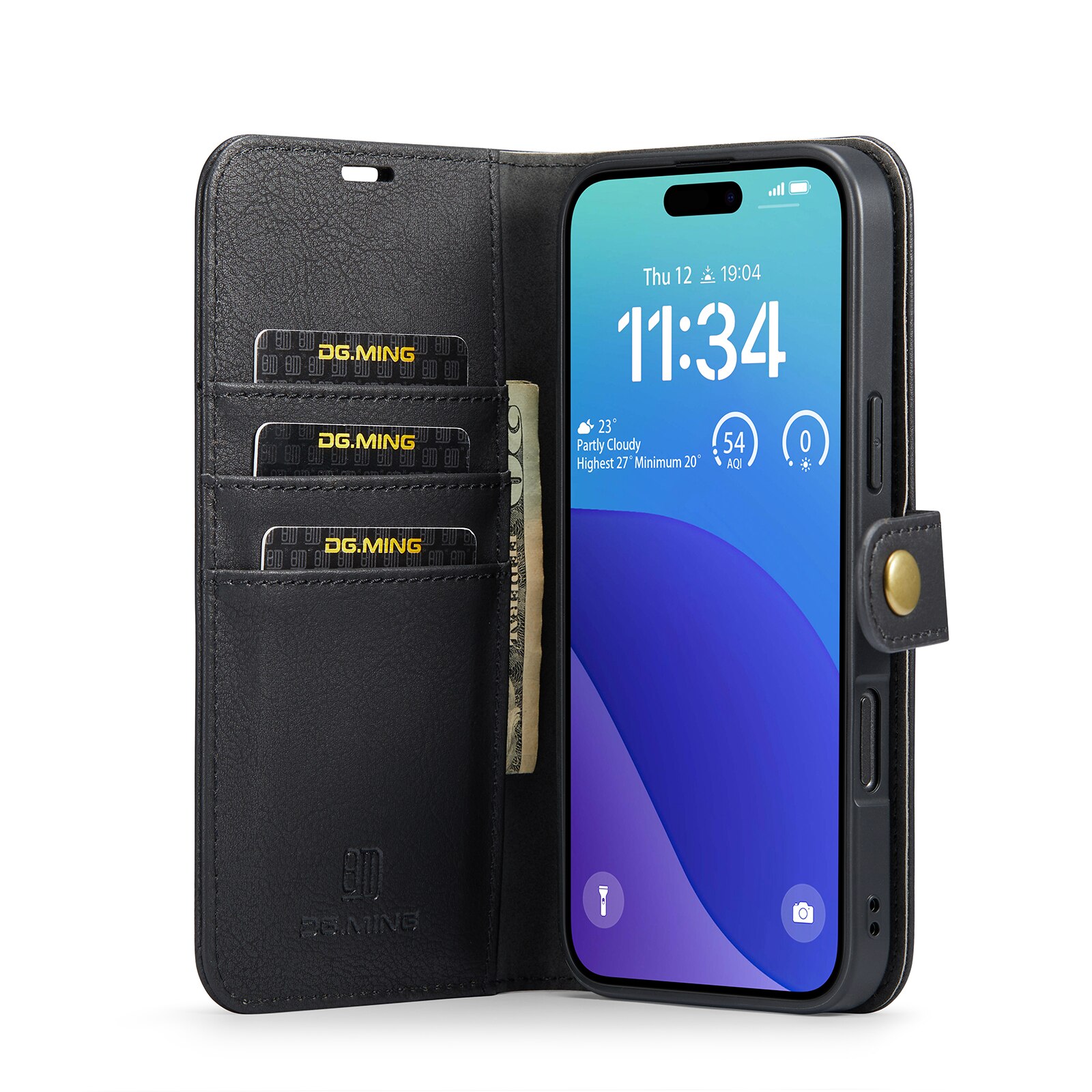 iPhone 16 Pro Magnet Wallet Black