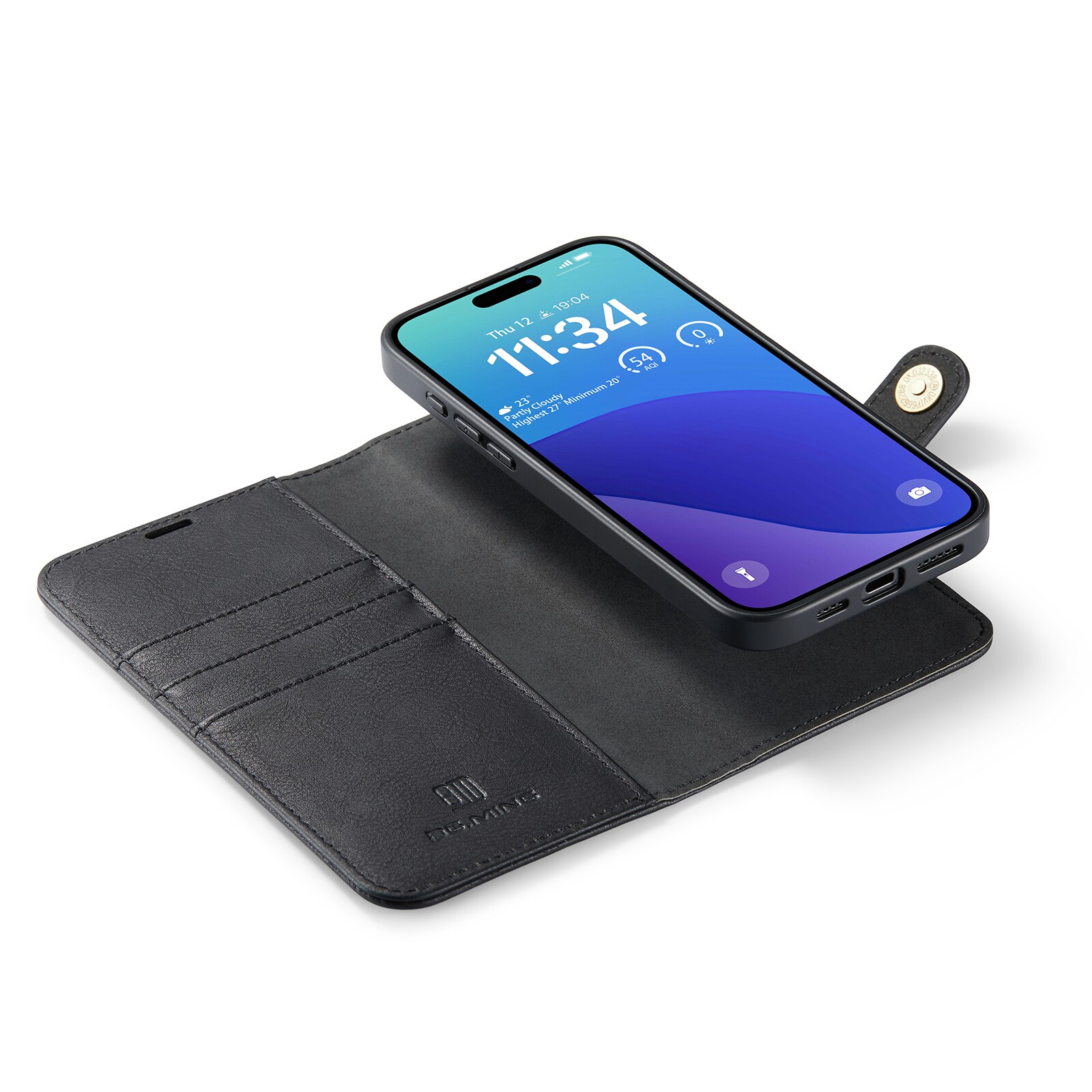 iPhone 16 Pro Max Magnet Wallet Black