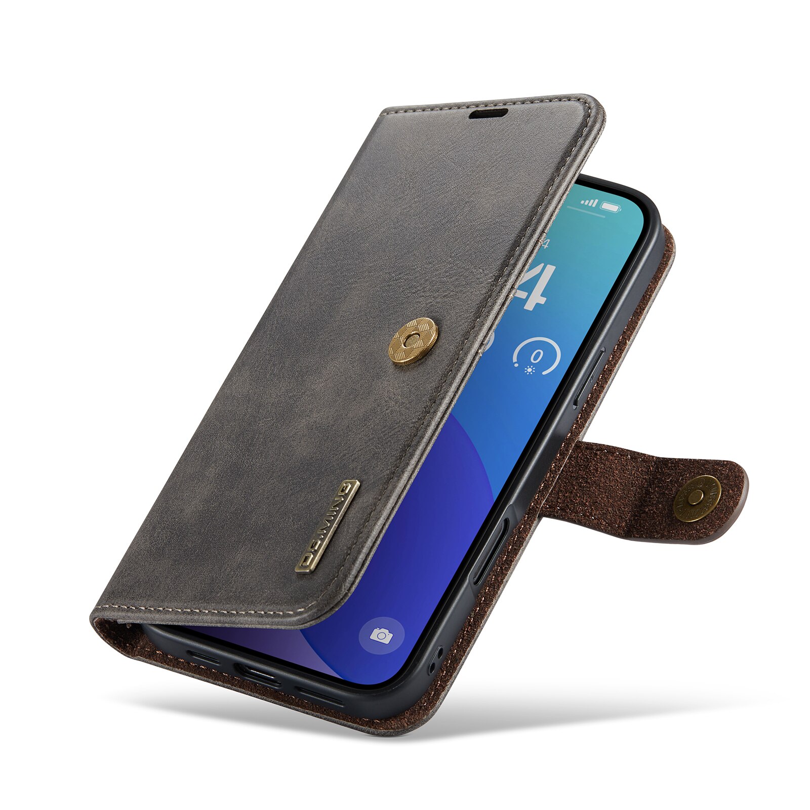 iPhone 16 Pro Magnet Wallet Brown