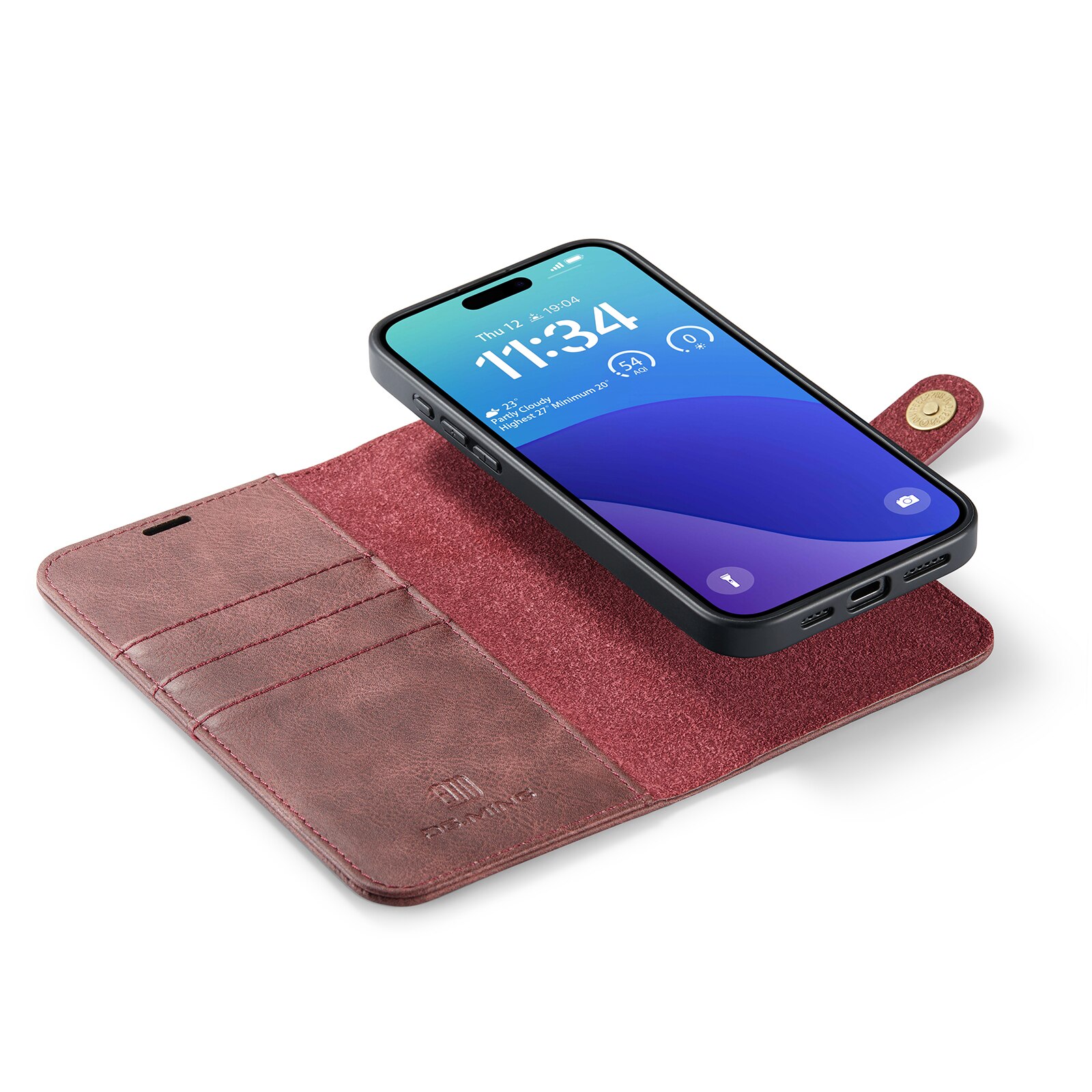 iPhone 16 Pro Magnet Wallet Red