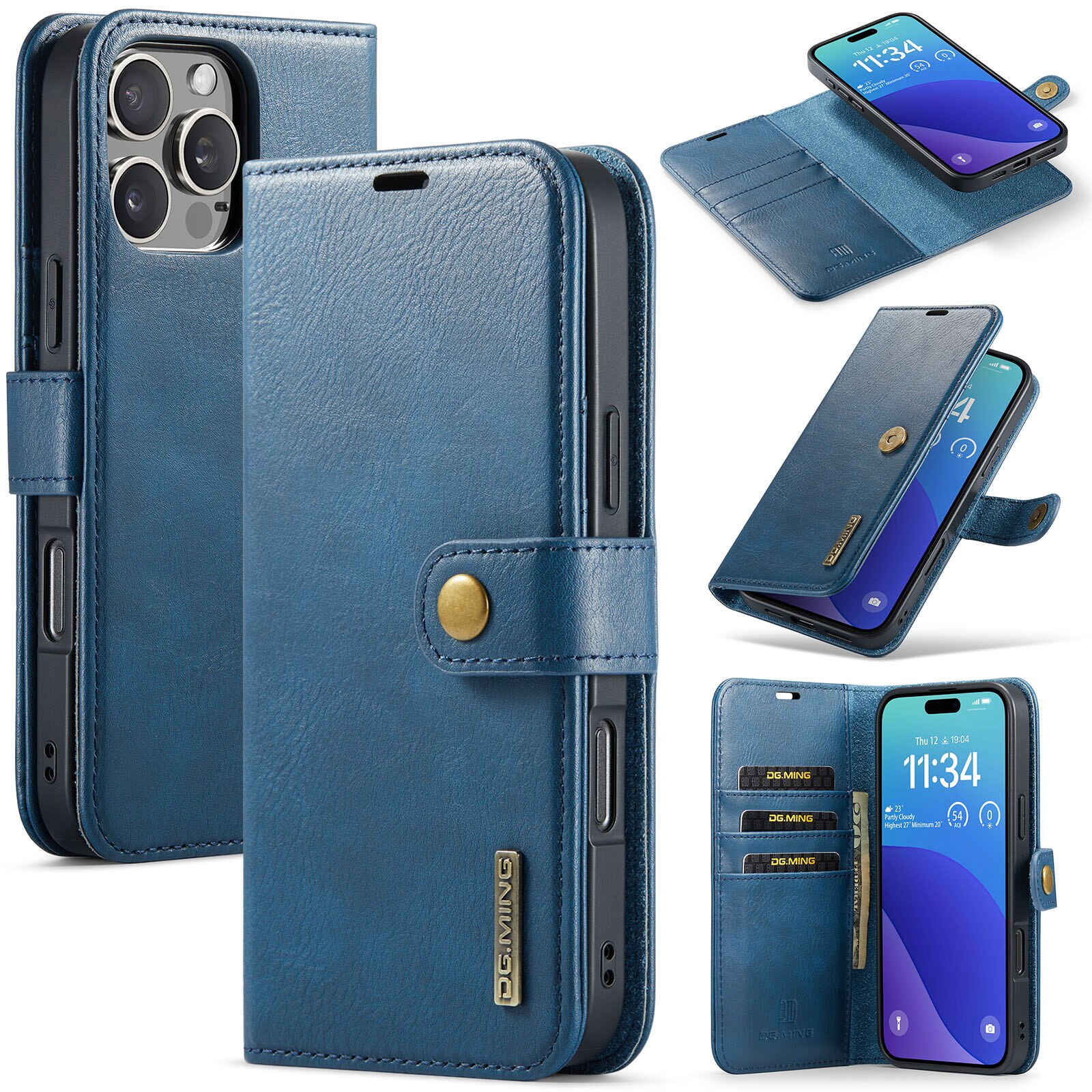 iPhone 16 Pro Max Magnet Wallet Blue