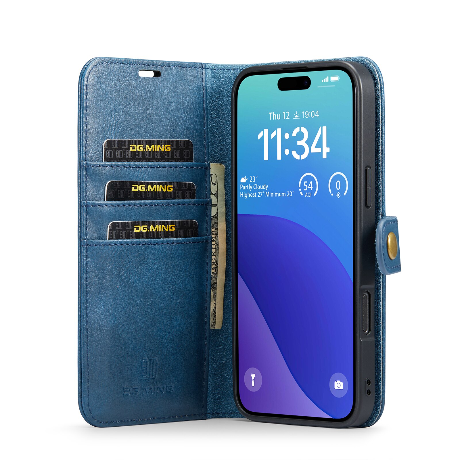 iPhone 16 Pro Magnet Wallet Blue