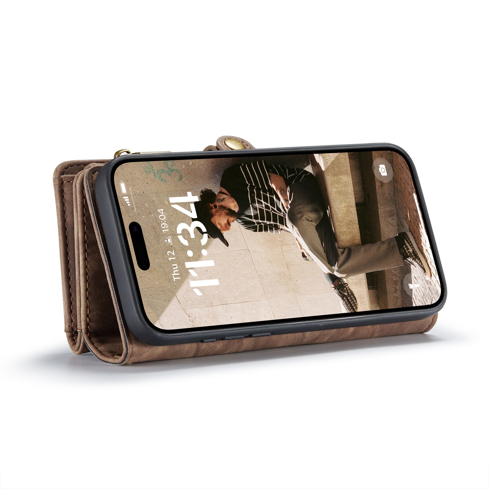 iPhone 16 Multi-slot Wallet Case Brown