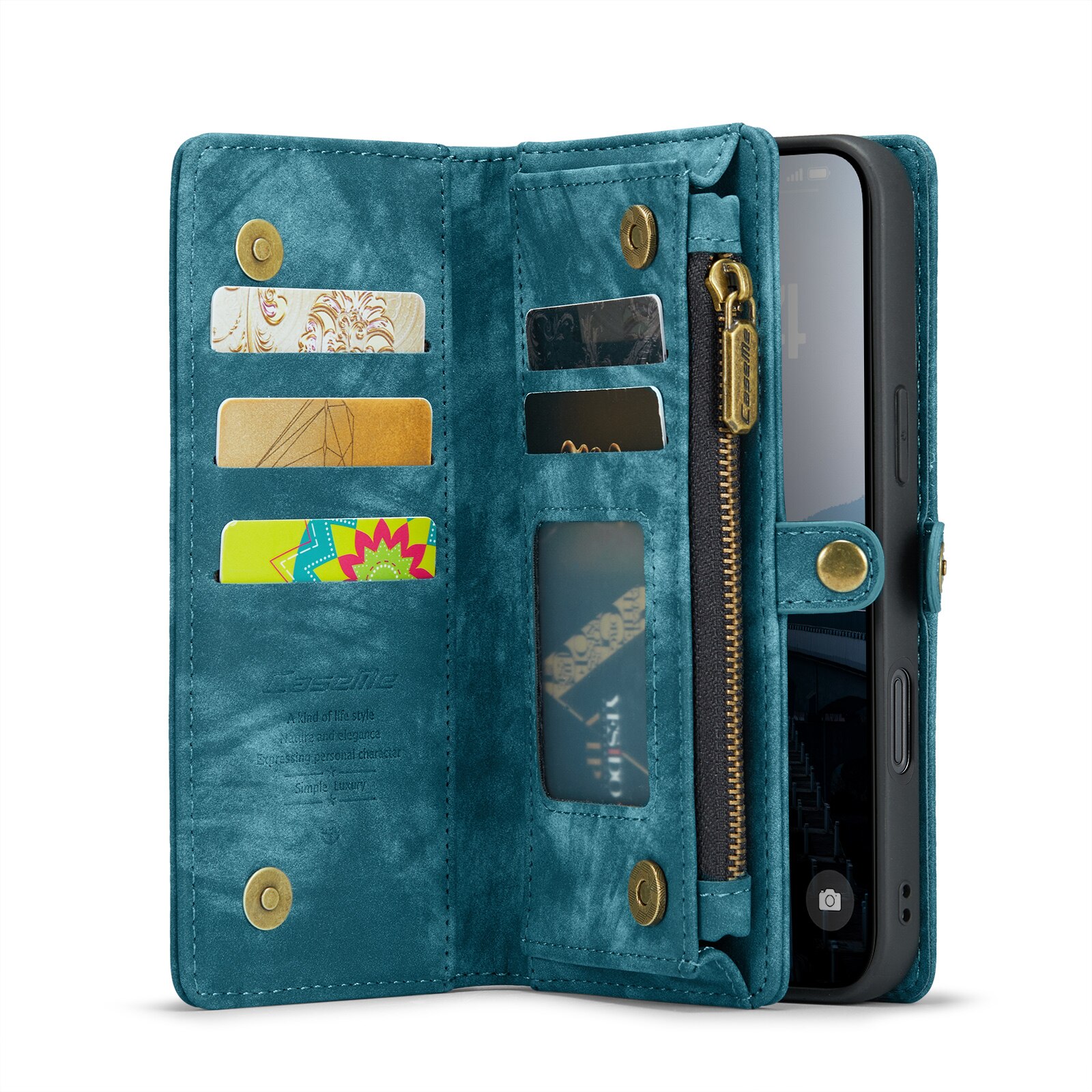 iPhone 16 Multi-slot Wallet Case Blue