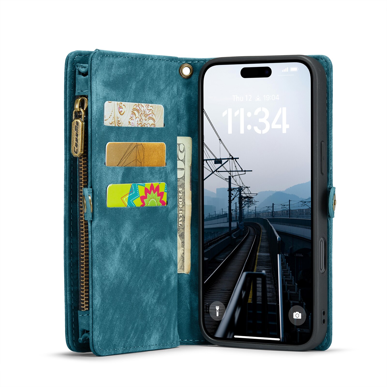 iPhone 16 Plus Multi-slot Wallet Case Blue